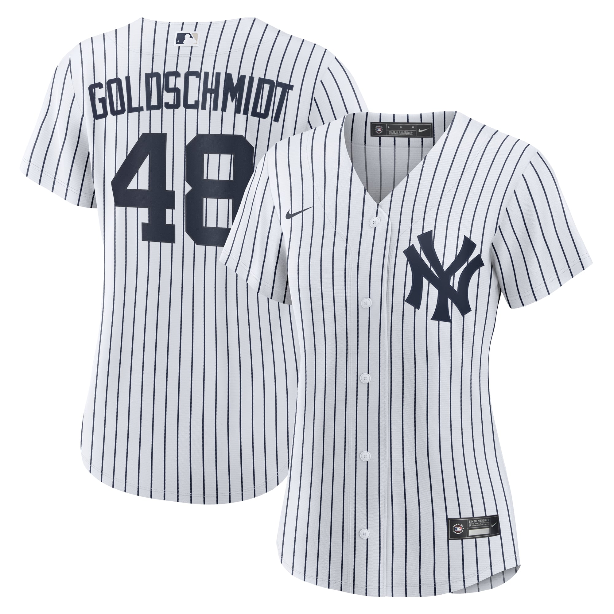 Paul Goldschmidt New York Yankees Women's Home Jersey - White - Image 2