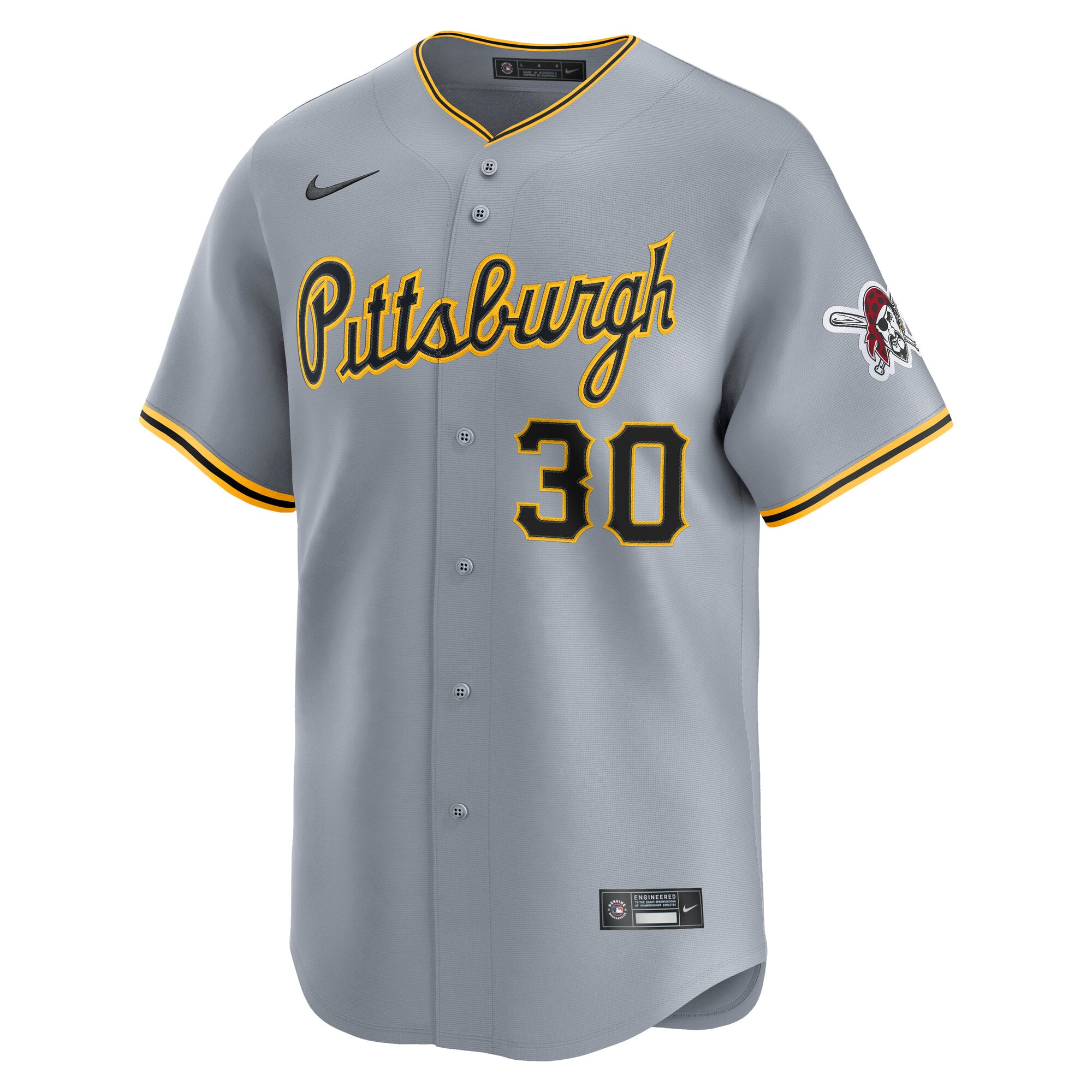 Paul Skenes Pittsburgh Pirates Road Limited Player Jersey - Gray - Image 3