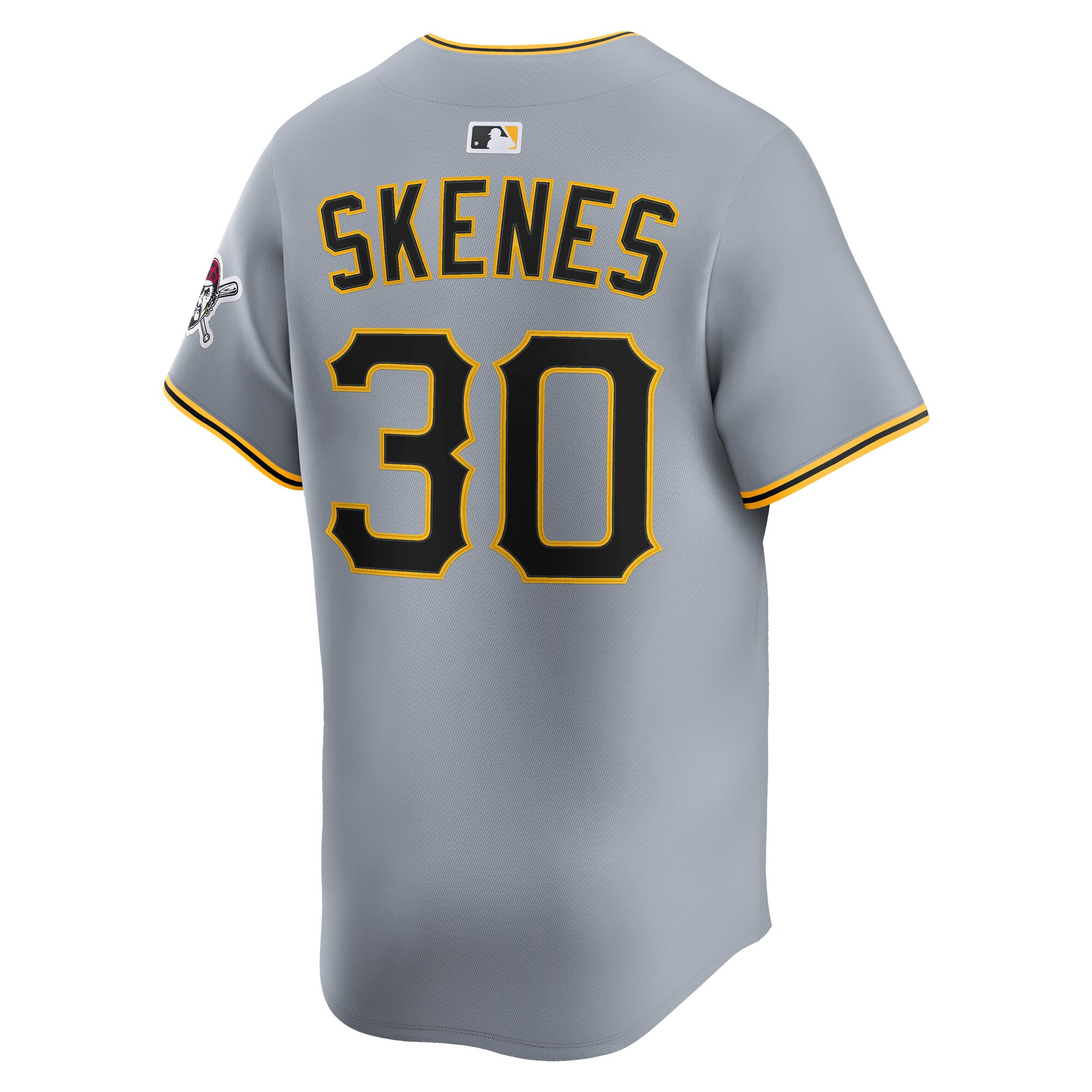 Paul Skenes Pittsburgh Pirates Road Limited Player Jersey - Gray - Image 4