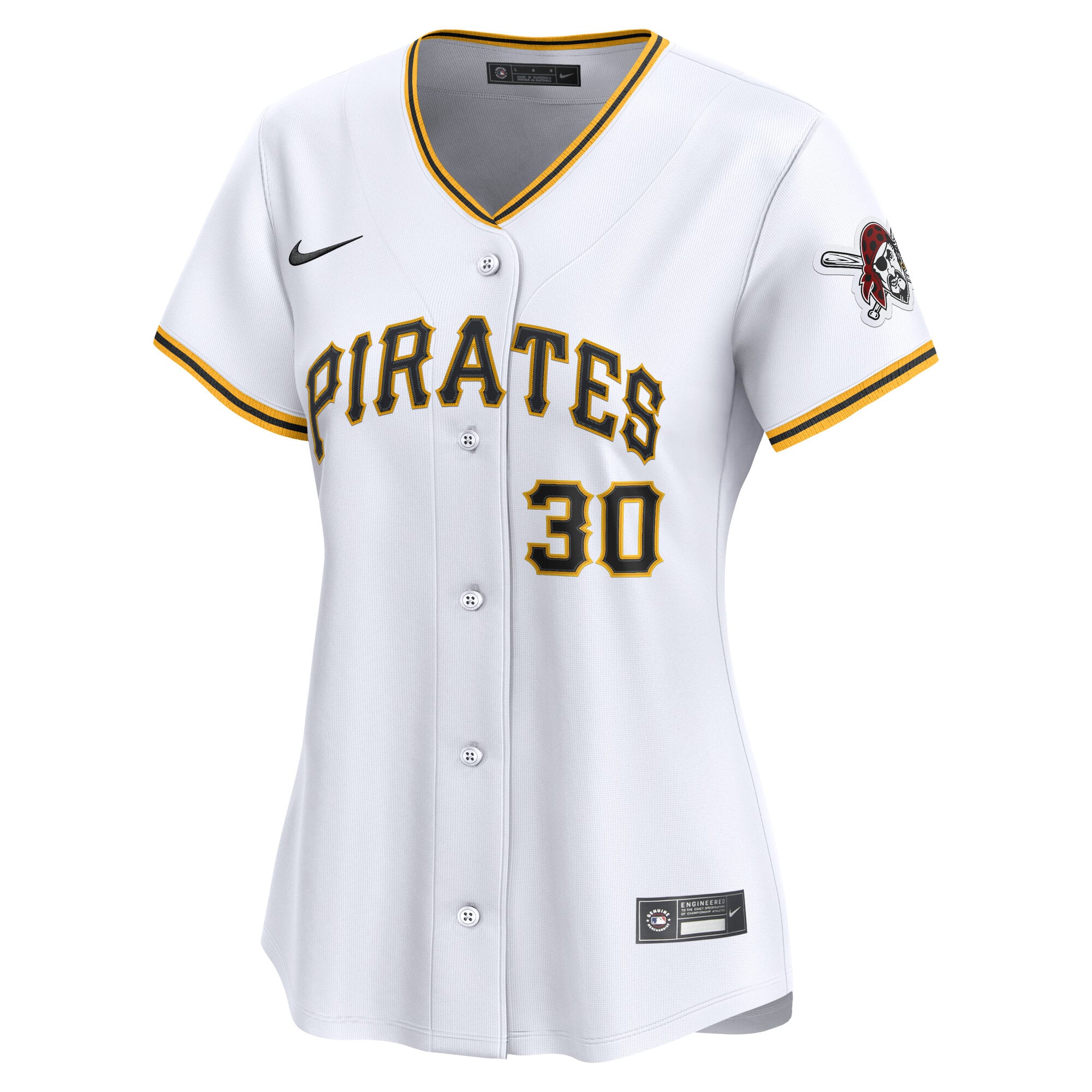 Paul Skenes Pittsburgh Pirates Women's Home Limited Player Jersey - White - Image 3