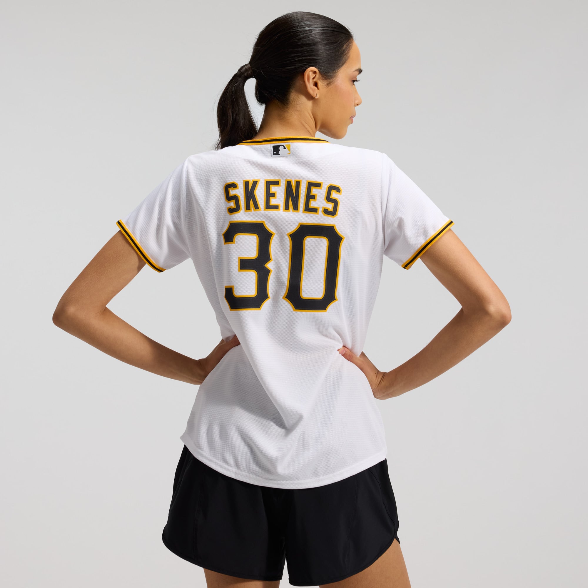 Paul Skenes Pittsburgh Pirates Women's Home Player Jersey - White - Image 4