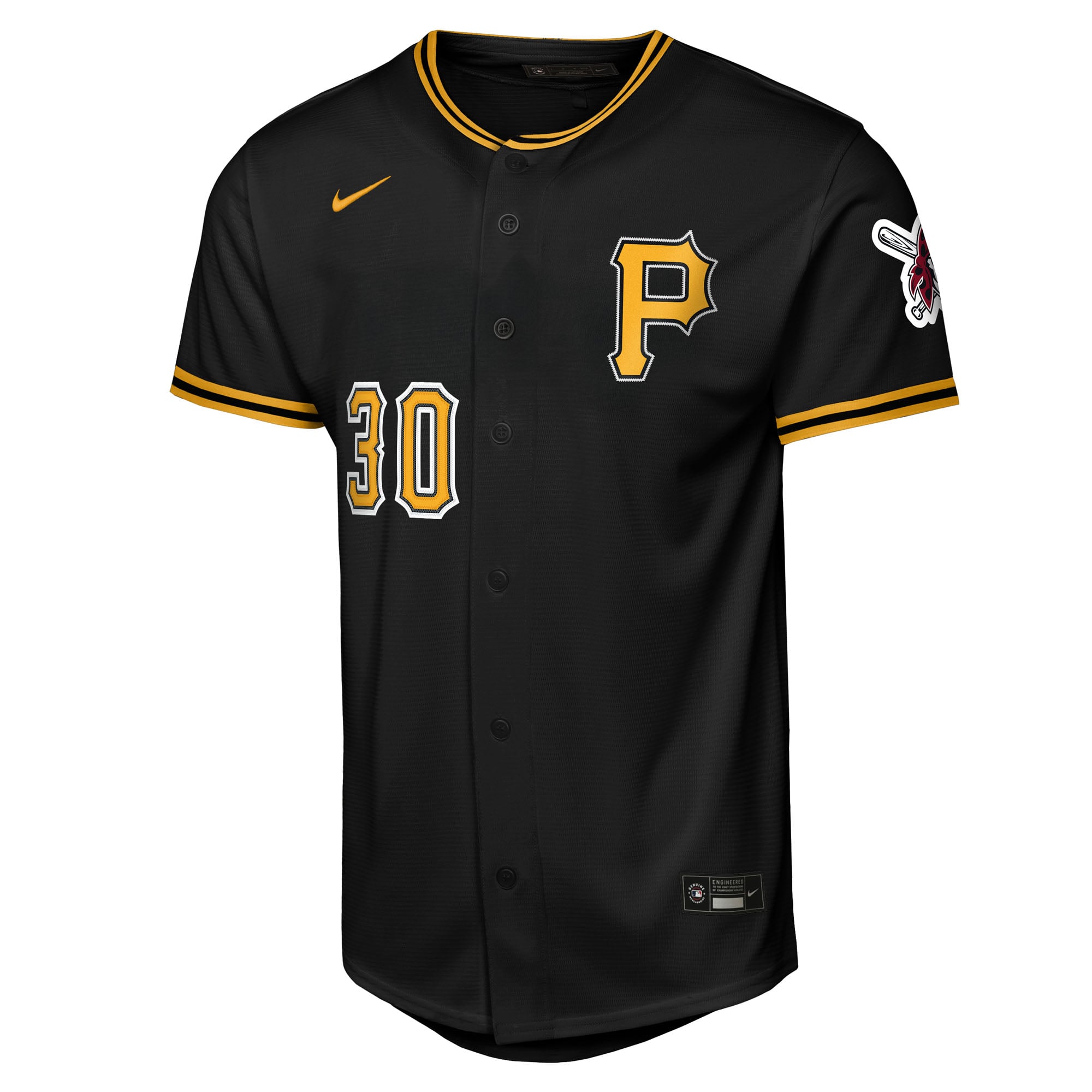 Paul Skenes Pittsburgh Pirates Youth Alternate Stadium Jersey - Black - Image 3