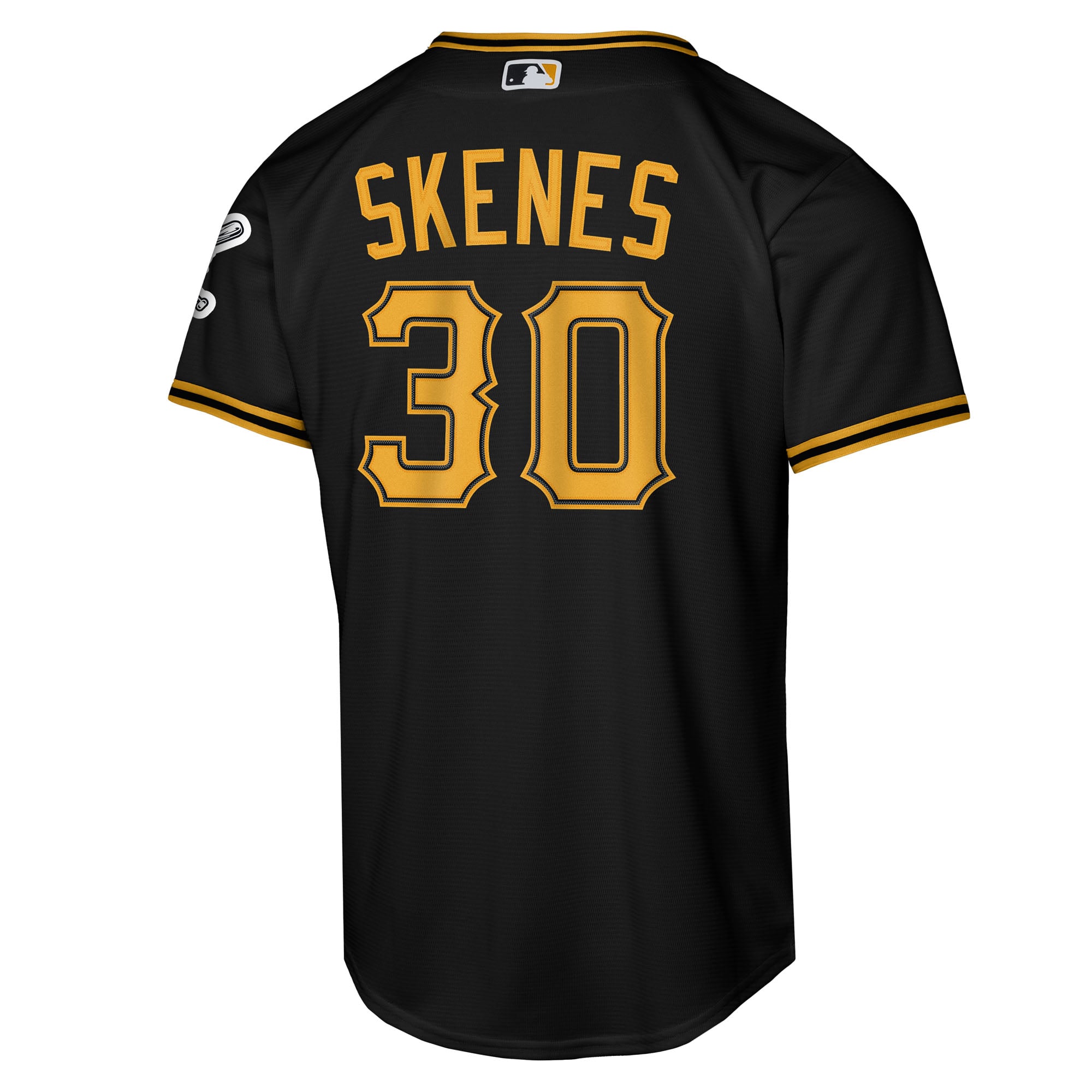 Paul Skenes Pittsburgh Pirates Youth Alternate Stadium Jersey - Black - Image 4