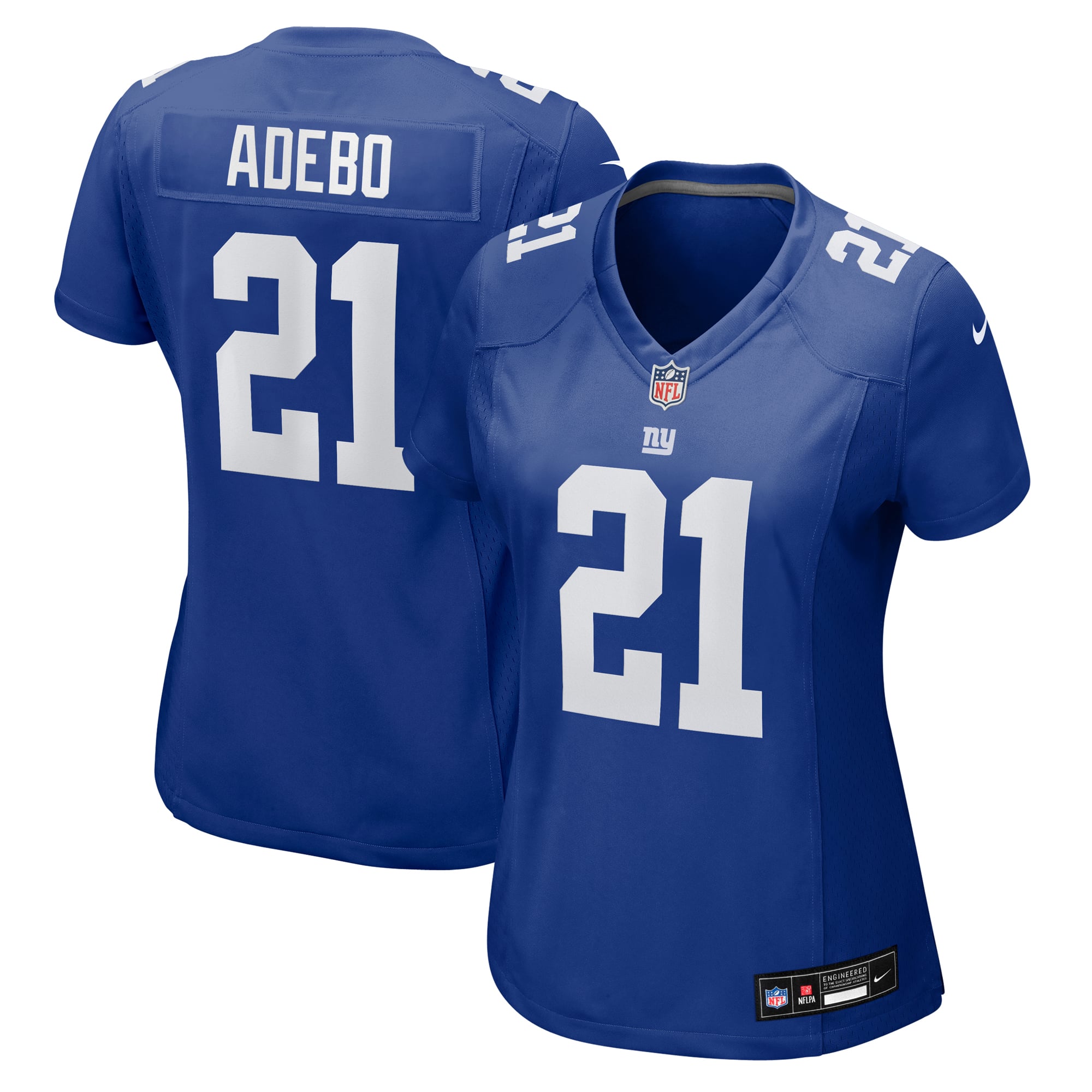 Paulson Adebo New York Giants Women's Team Game Jersey - Royal - Image 2