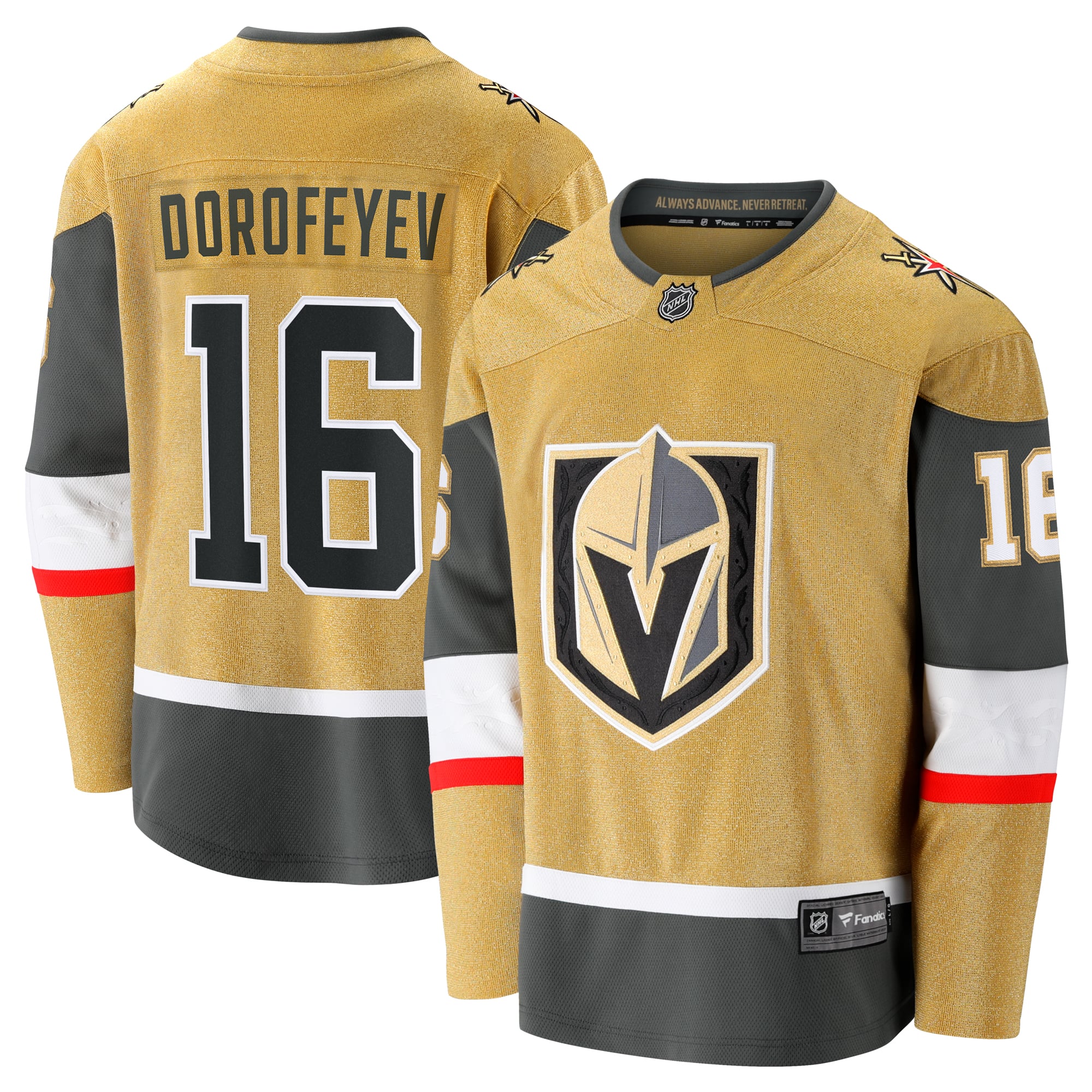 Pavel Dorofeyev Vegas Golden Knights Premier Breakaway Player Jersey - Gold