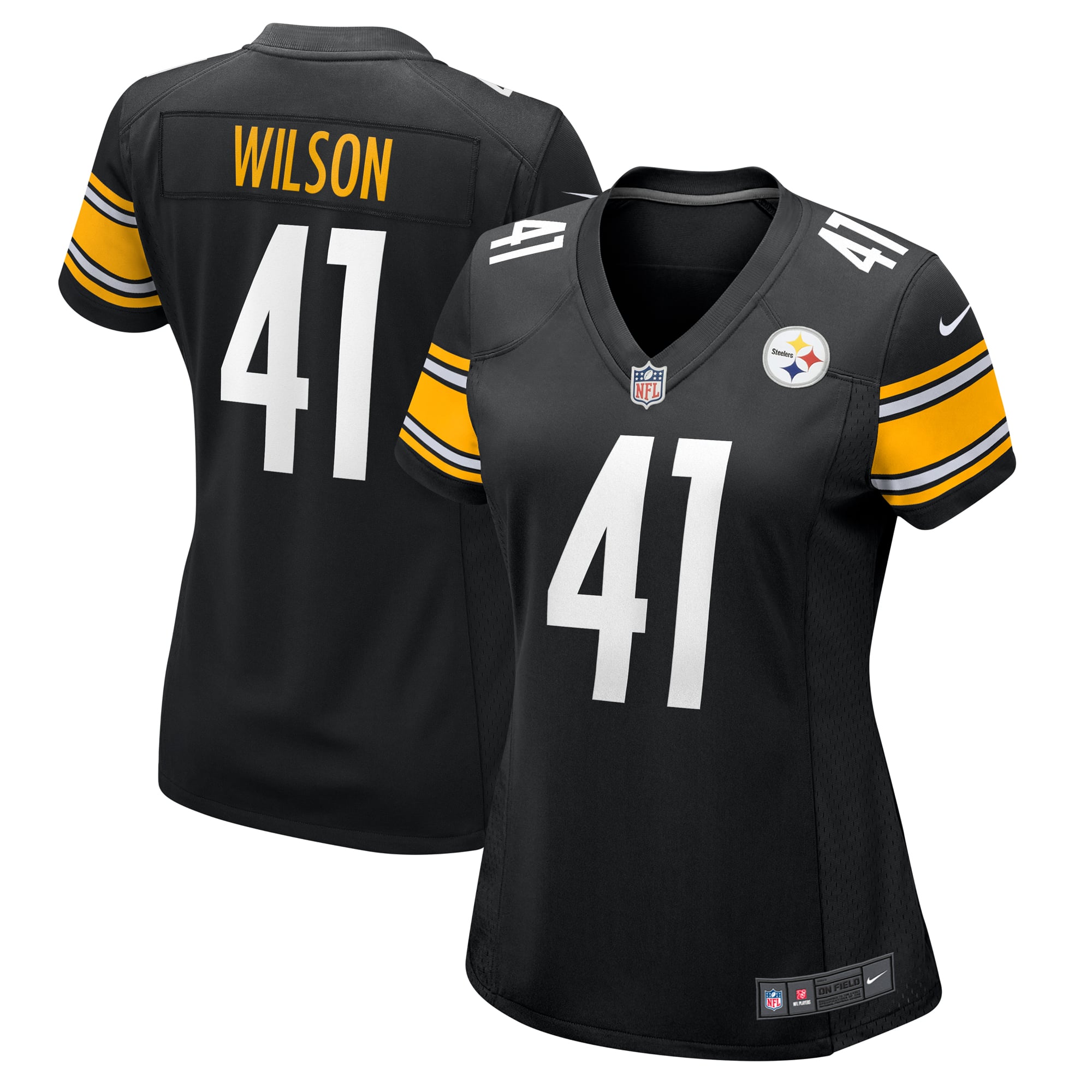 Payton Wilson Pittsburgh Steelers Women's Team Game Jersey - Black - Image 2