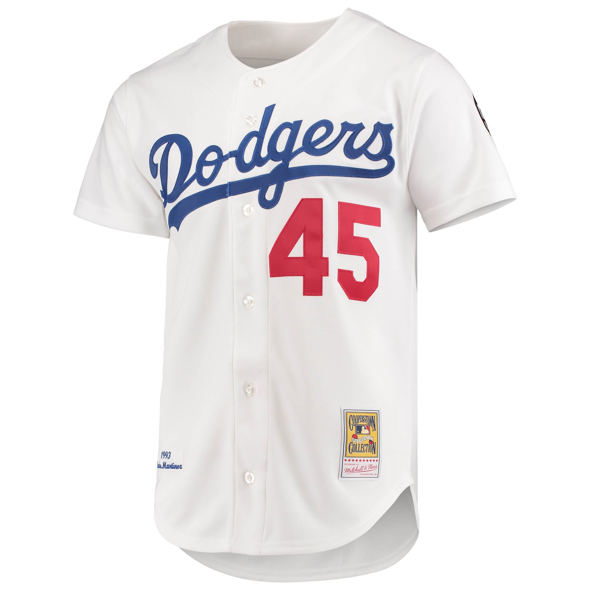 Pedro Martinez Los Angeles Dodgers 1993 Cooperstown Collection Home Jersey - White - Image 3
