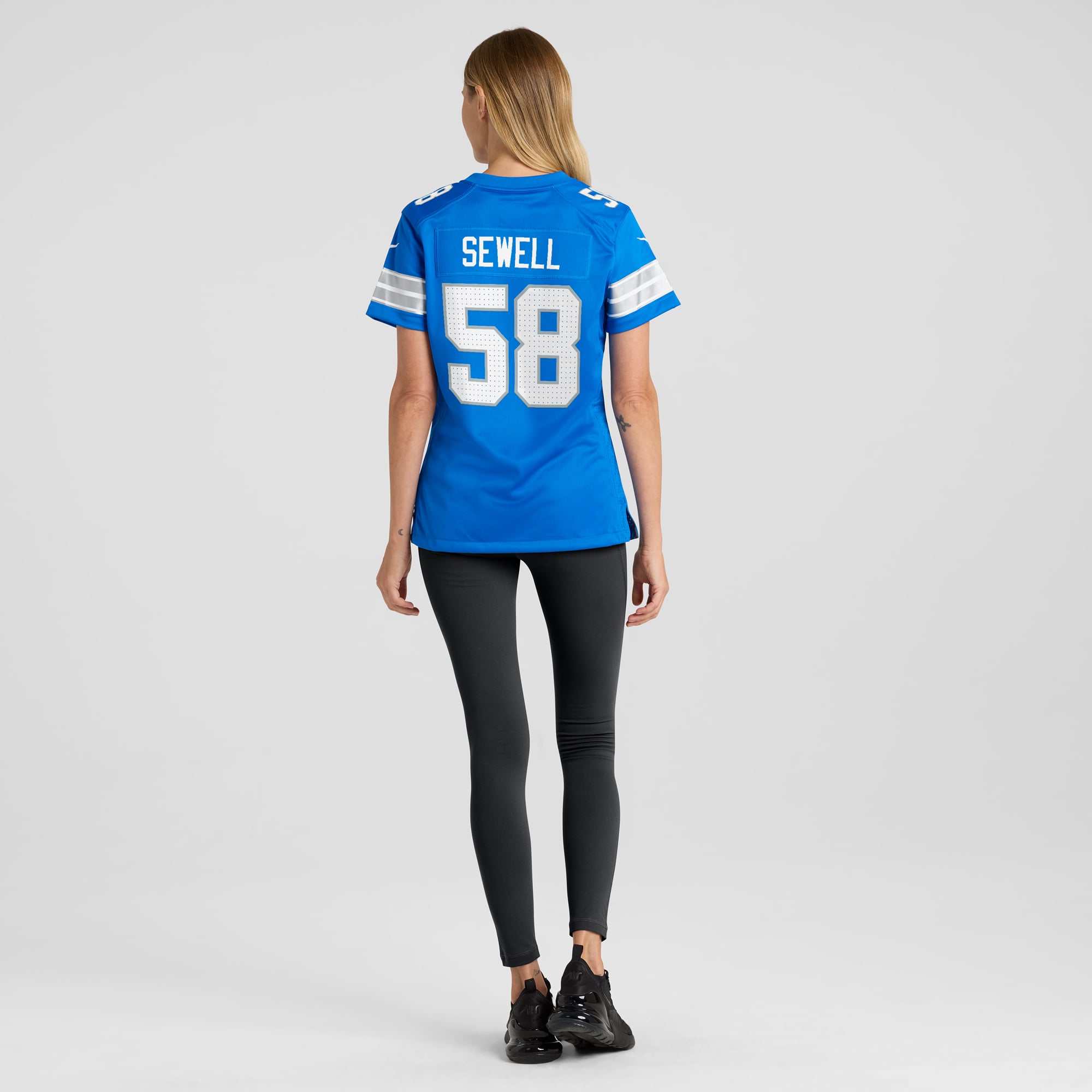 Penei Sewell Detroit Lions Women's 2nd Alternate Game Jersey - Blue - Image 6
