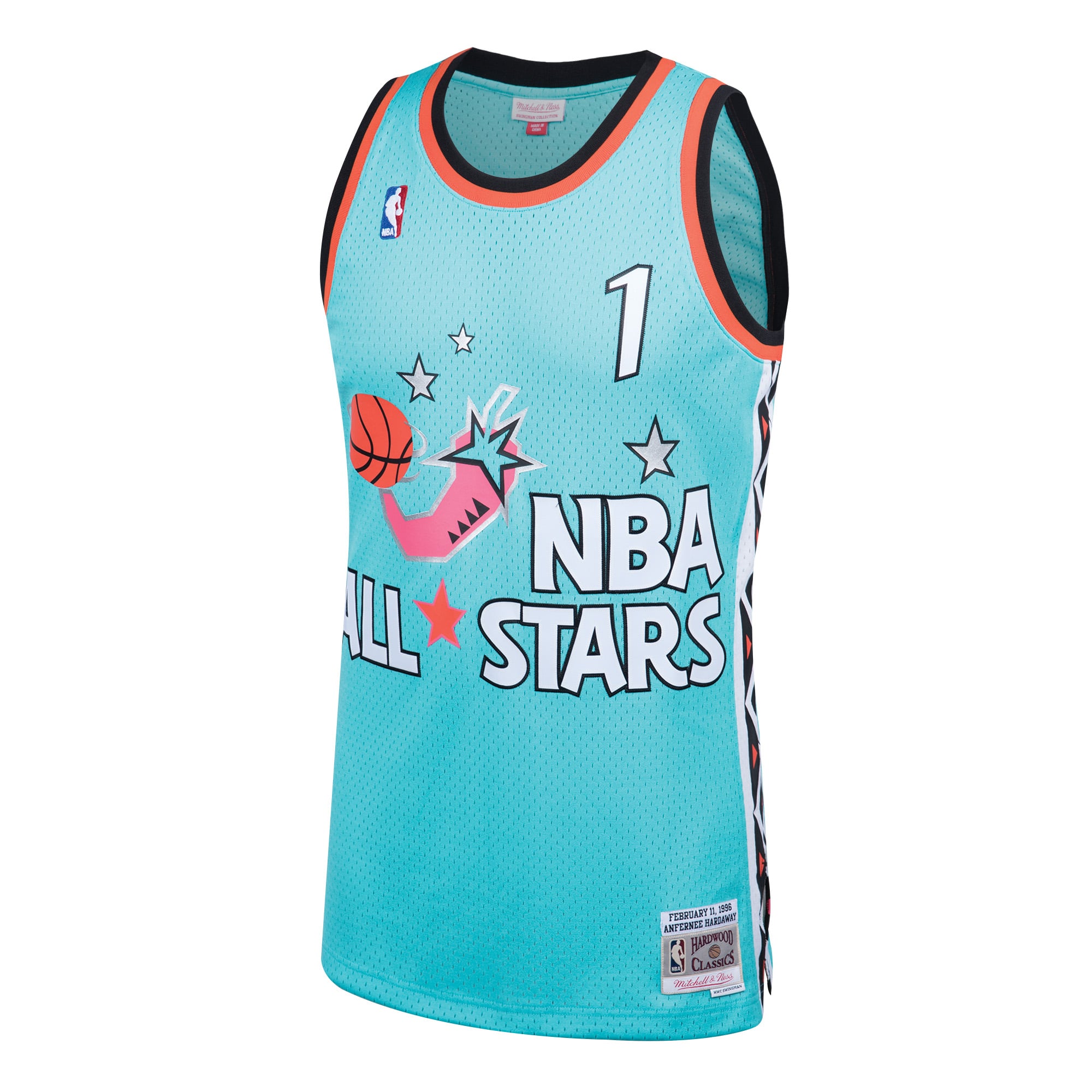 Penny Hardaway 1996 All-Star Game Hardwood Classics Swingman Jersey - Teal - Image 3
