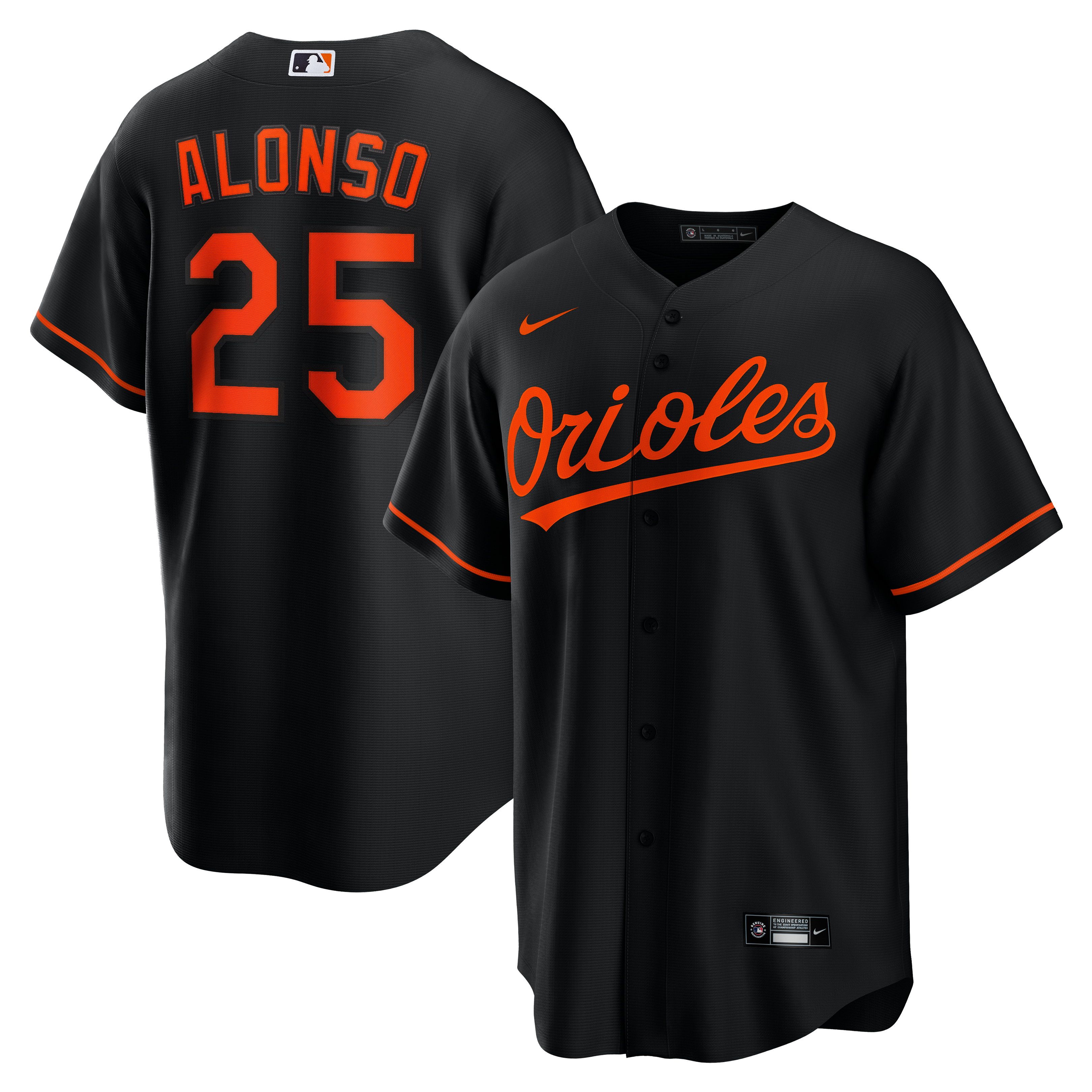 Pete Alonso Baltimore Orioles Alternate Jersey - Black - Image 2