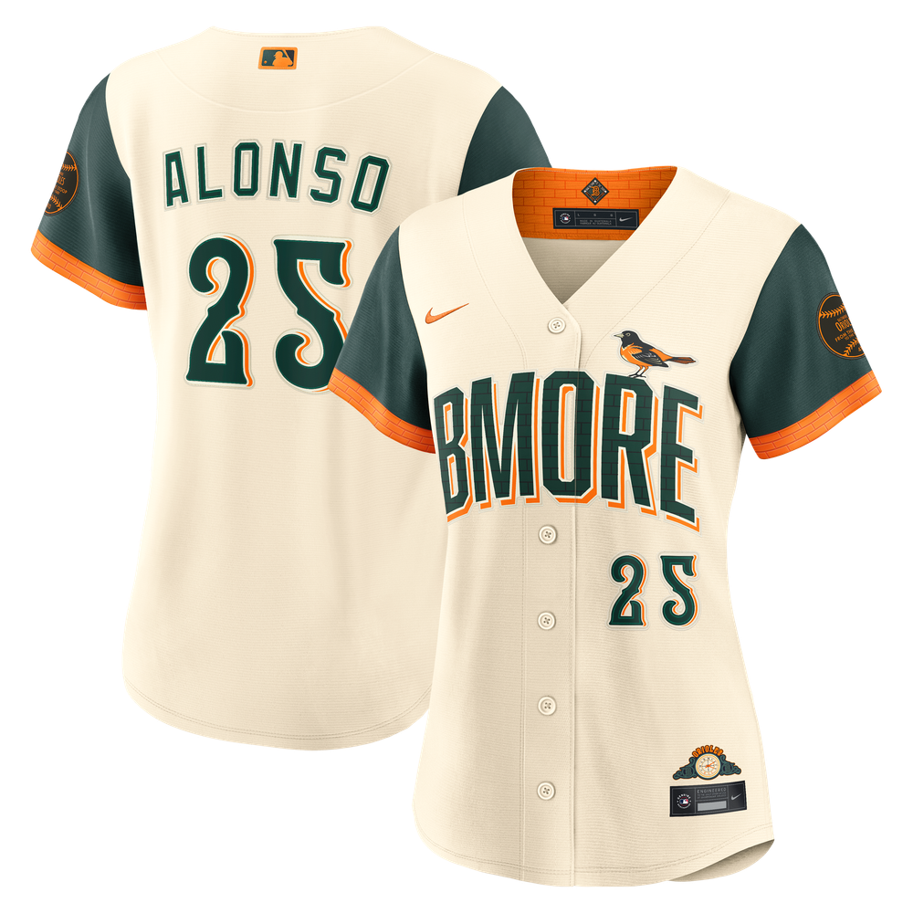Pete Alonso Baltimore Orioles Women's 2026 City Connect Stadium Jersey - Cream - Image 2