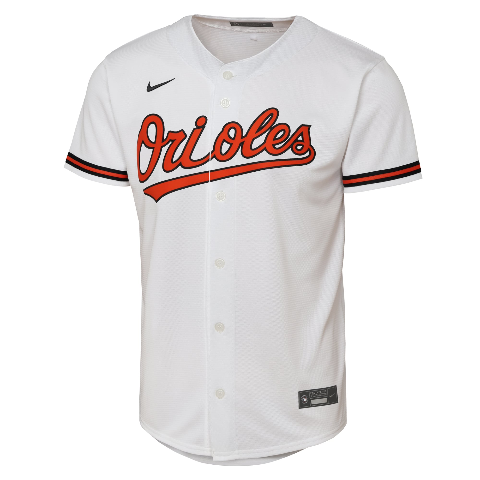 Pete Alonso Baltimore Orioles Youth Home Baseline Jersey - White - Image 3