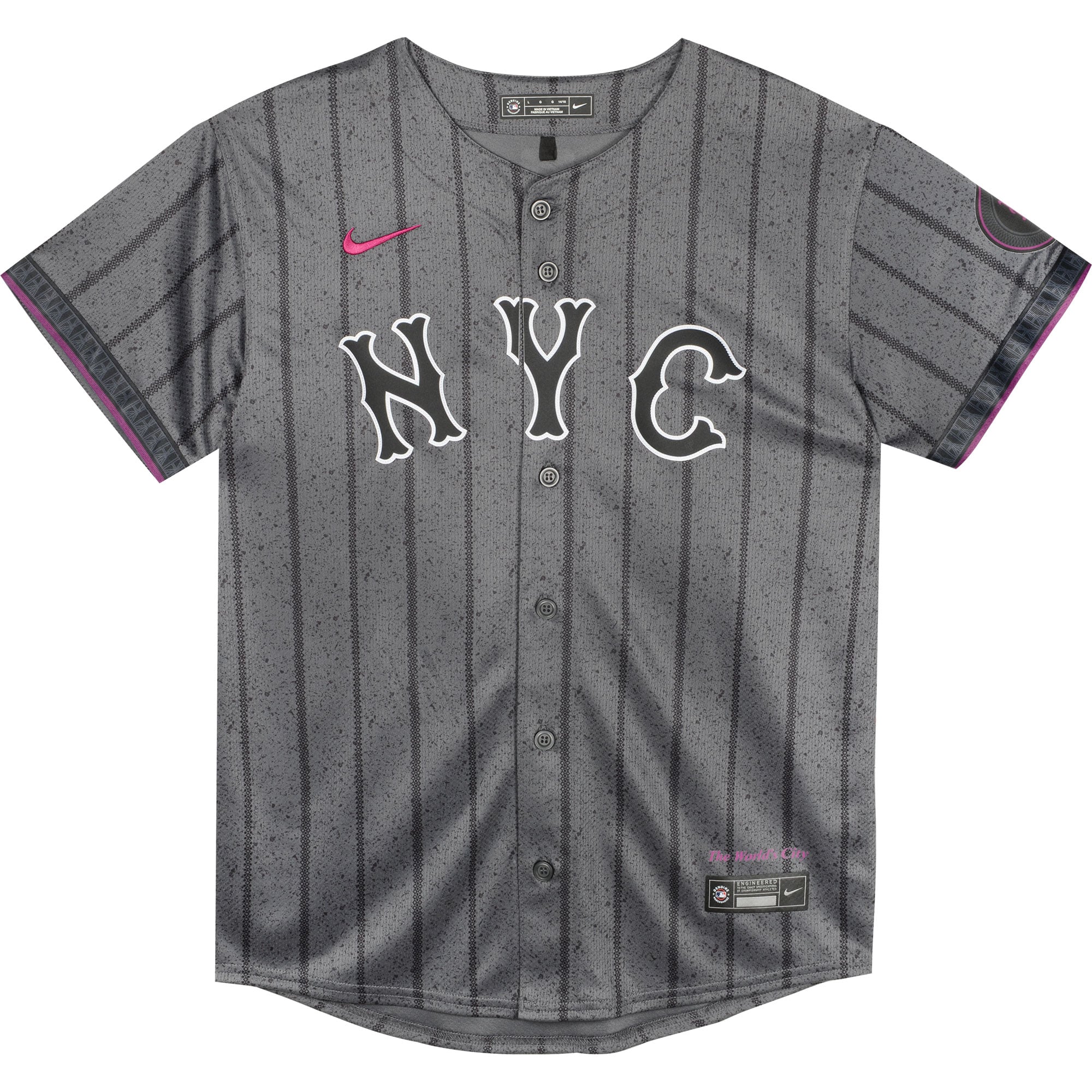 Pete Alonso New York Mets Preschool 2024 City Connect Limited Player Jersey - Graphite - Image 3