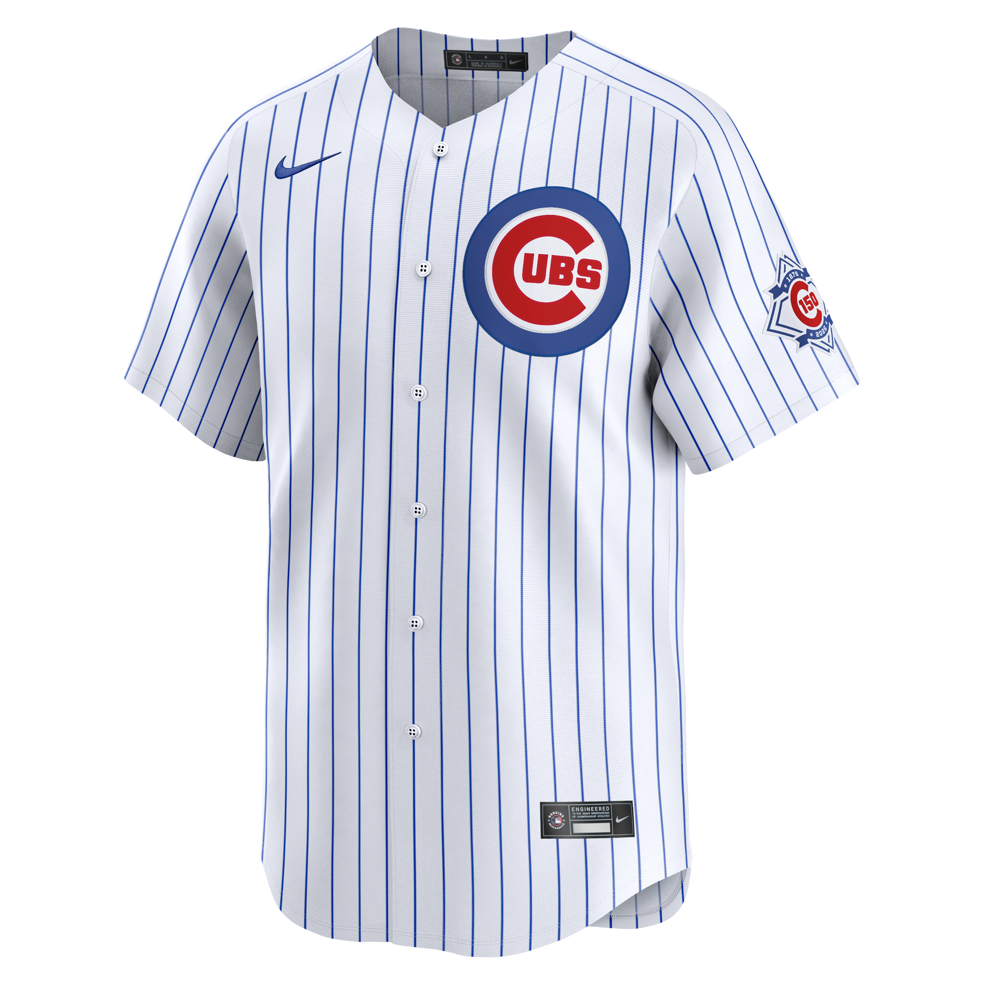 Pete Crow-Armstrong Chicago Cubs 150th Anniversary Limited Jersey - White - Image 3