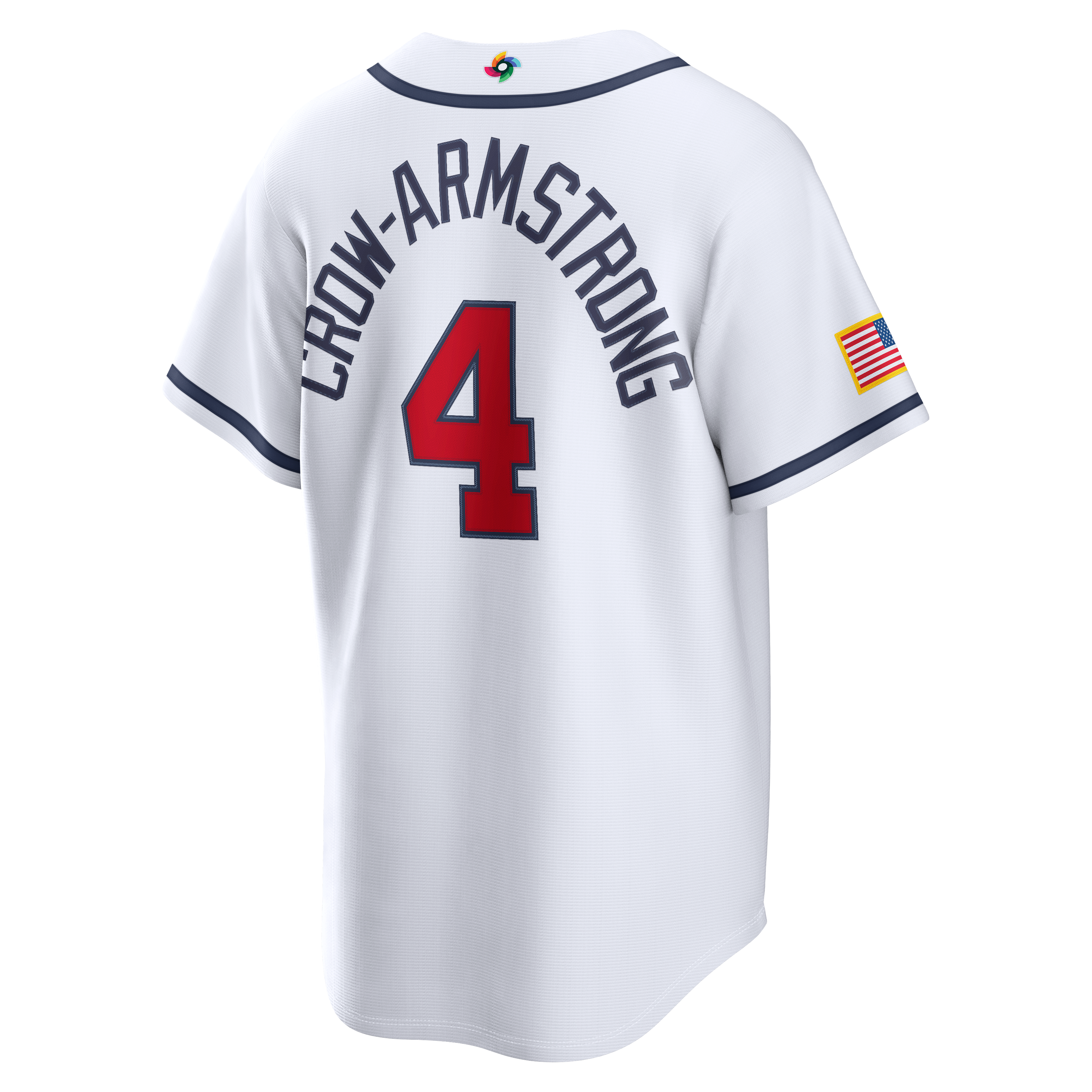 Pete Crow-Armstrong USA Baseball 2026 World Baseball Classic Home Stadium Jersey - White - Image 4