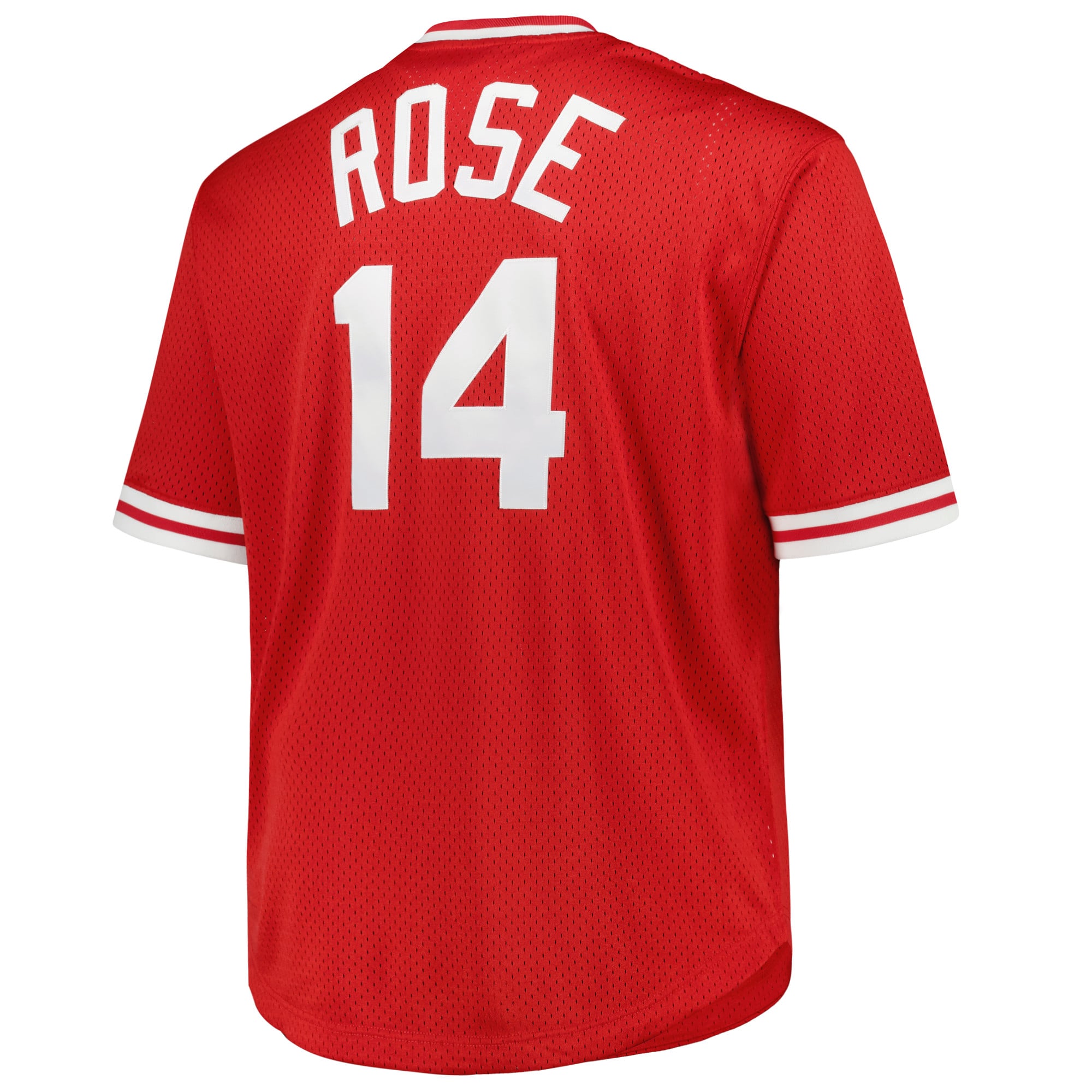 Pete Rose Cincinnati Reds 1984 Cooperstown Collection Mesh Pullover Jersey - Red - Image 4