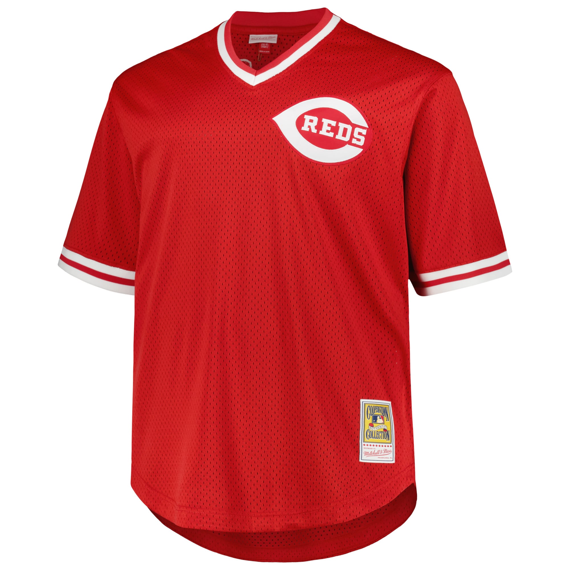 Pete Rose Cincinnati Reds 1984 Cooperstown Collection Mesh Pullover Jersey - Red - Image 3