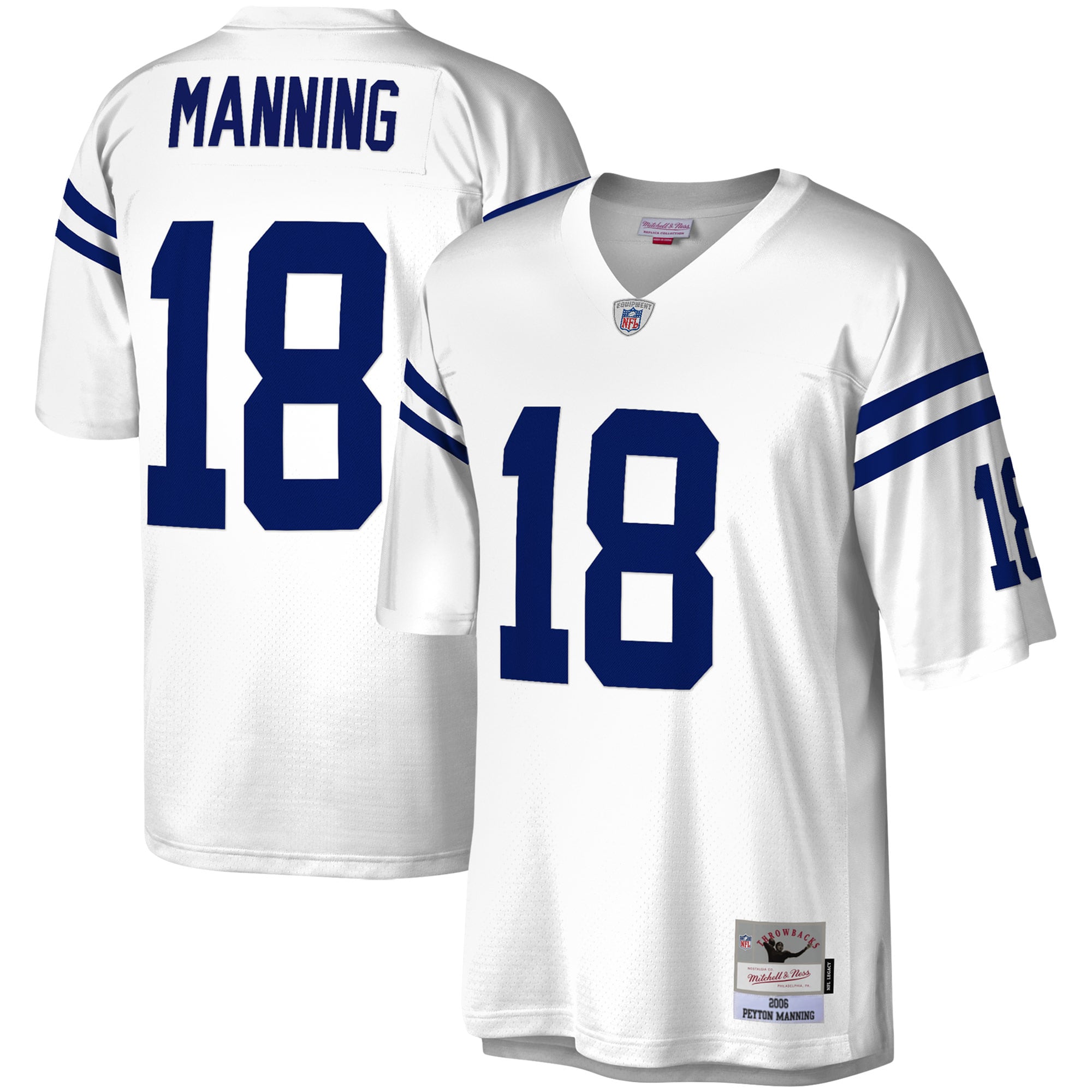 Peyton Manning Indianapolis Colts Legacy Jersey - White