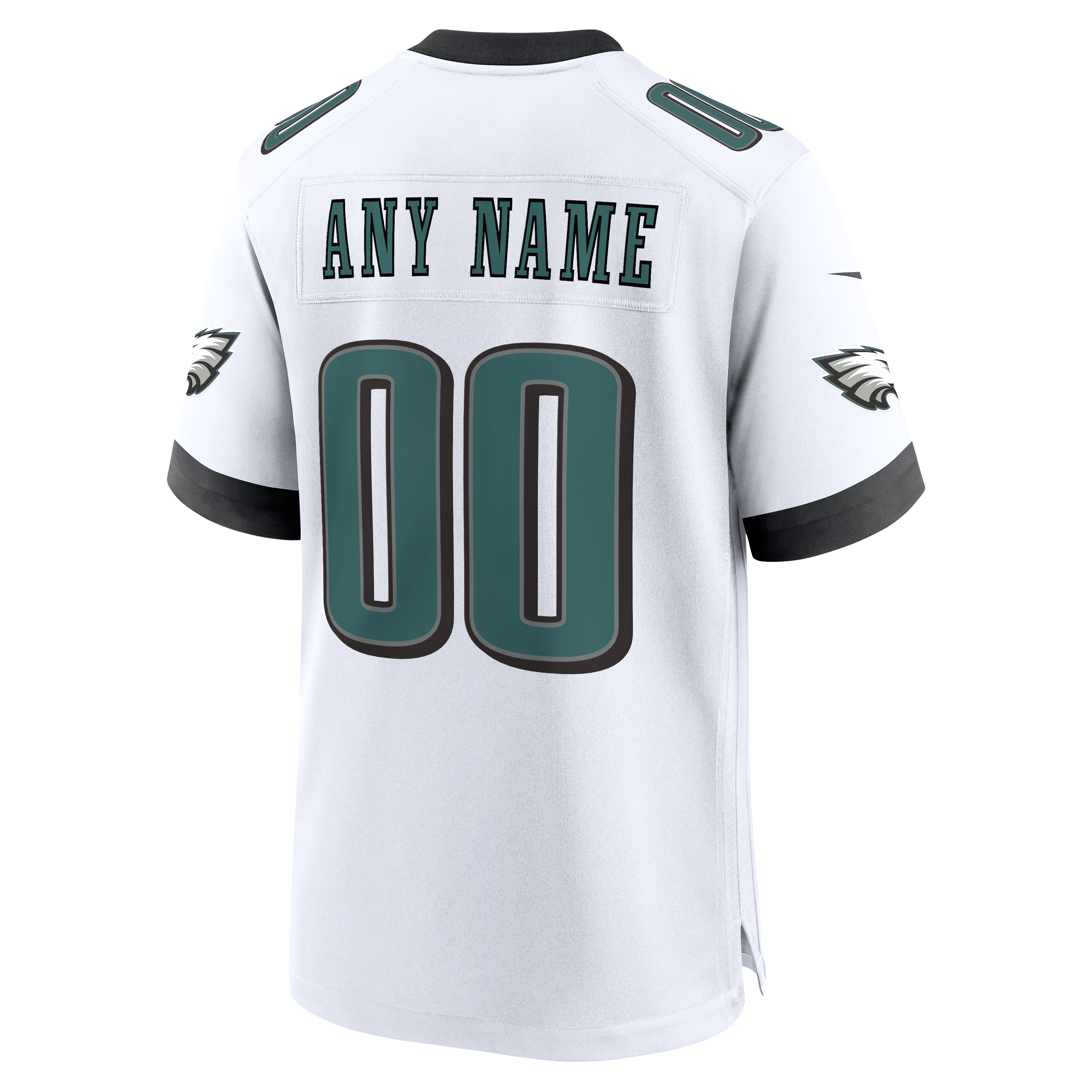 Philadelphia Eagles White Custom Game Jersey - White - Image 4