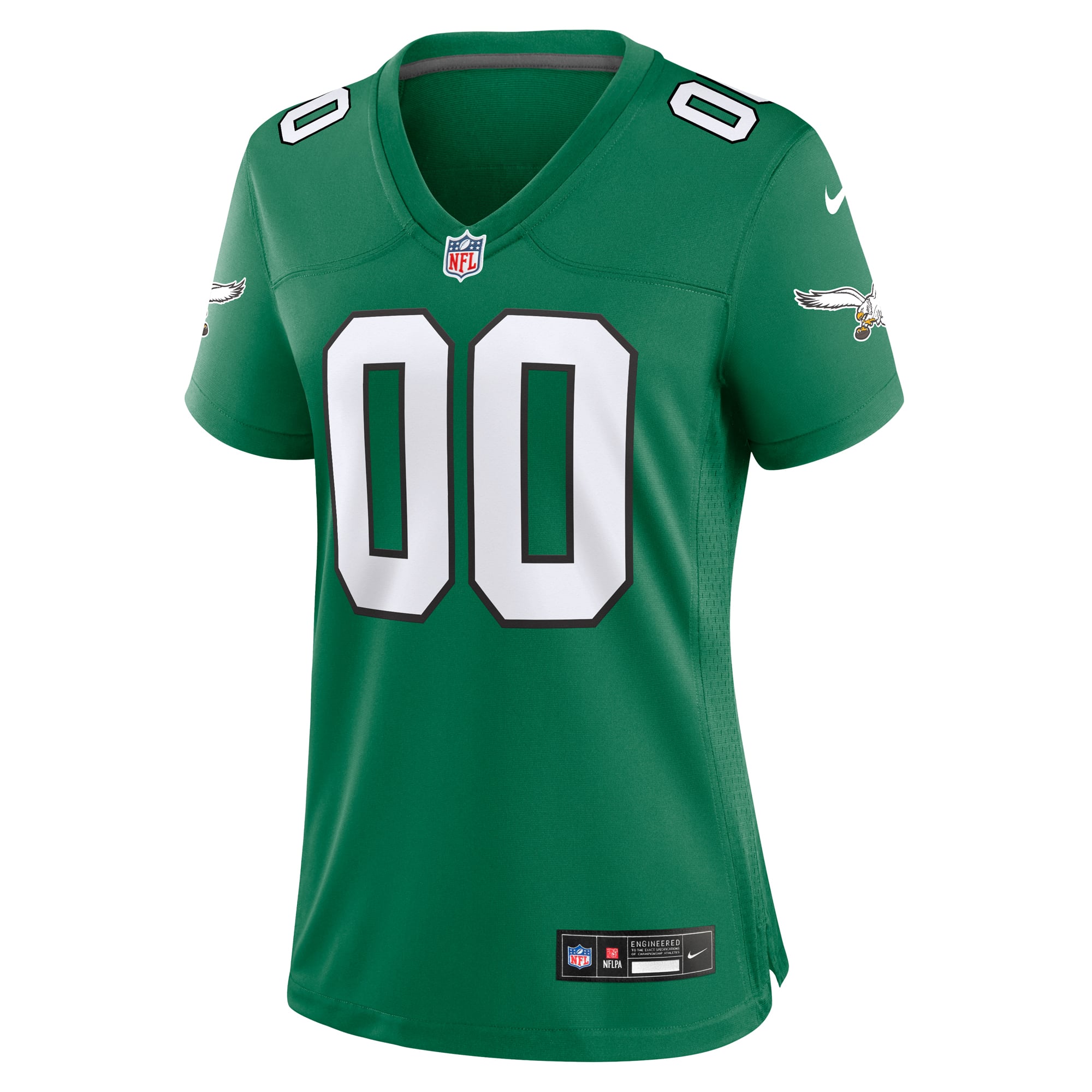 Philadelphia Eagles Women's Team Custom Game Jersey - Kelly Green - Image 3