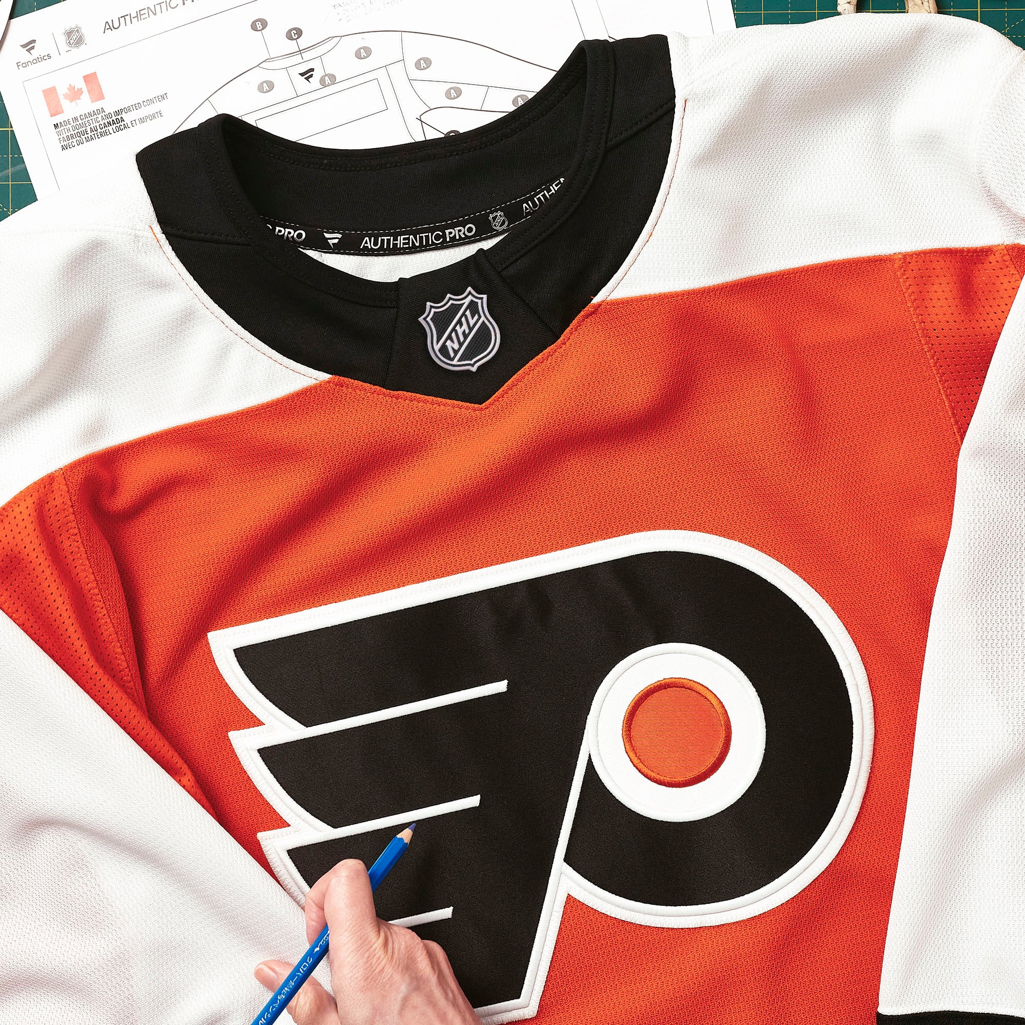 Philadelphia Flyers Home Pro Custom Jersey - Orange - Image 7