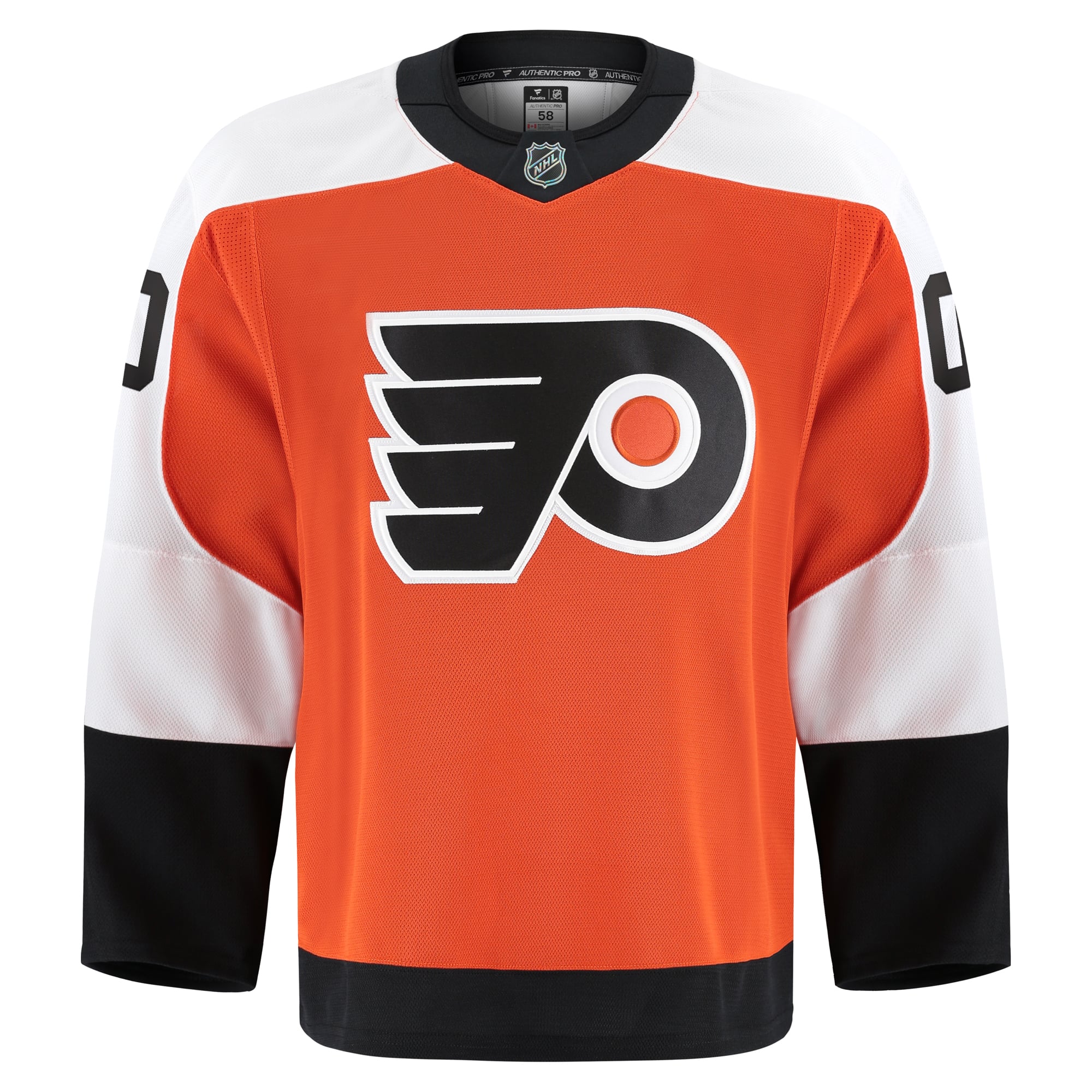 Philadelphia Flyers Home Pro Custom Jersey - Orange - Image 3