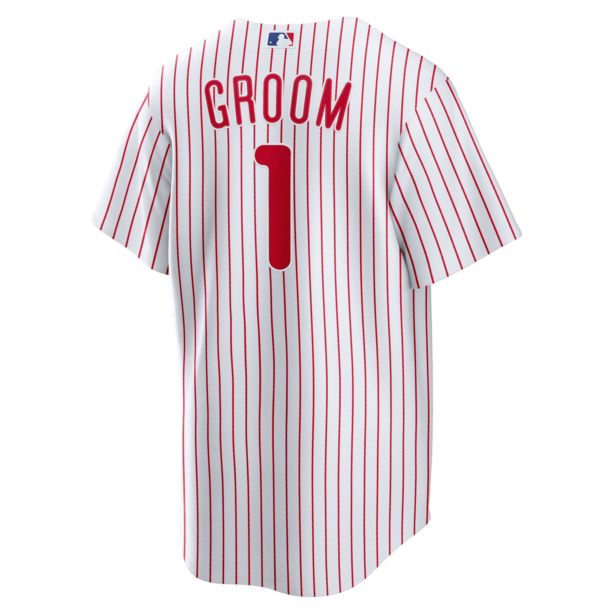 Philadelphia Phillies #1 Groom Home Jersey - White - Image 4