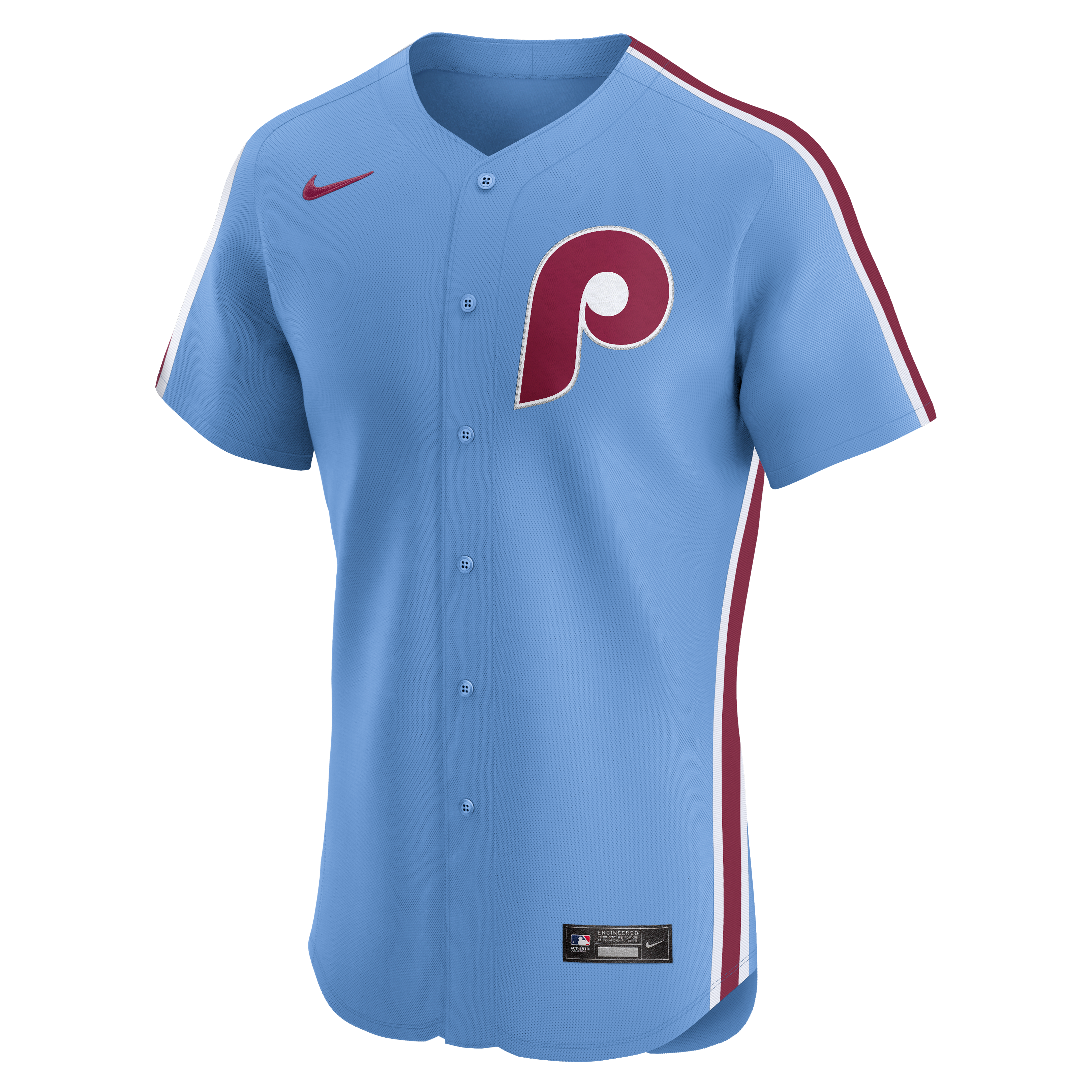 Philadelphia Phillies Home Elite Jersey - Light Blue - Image 3
