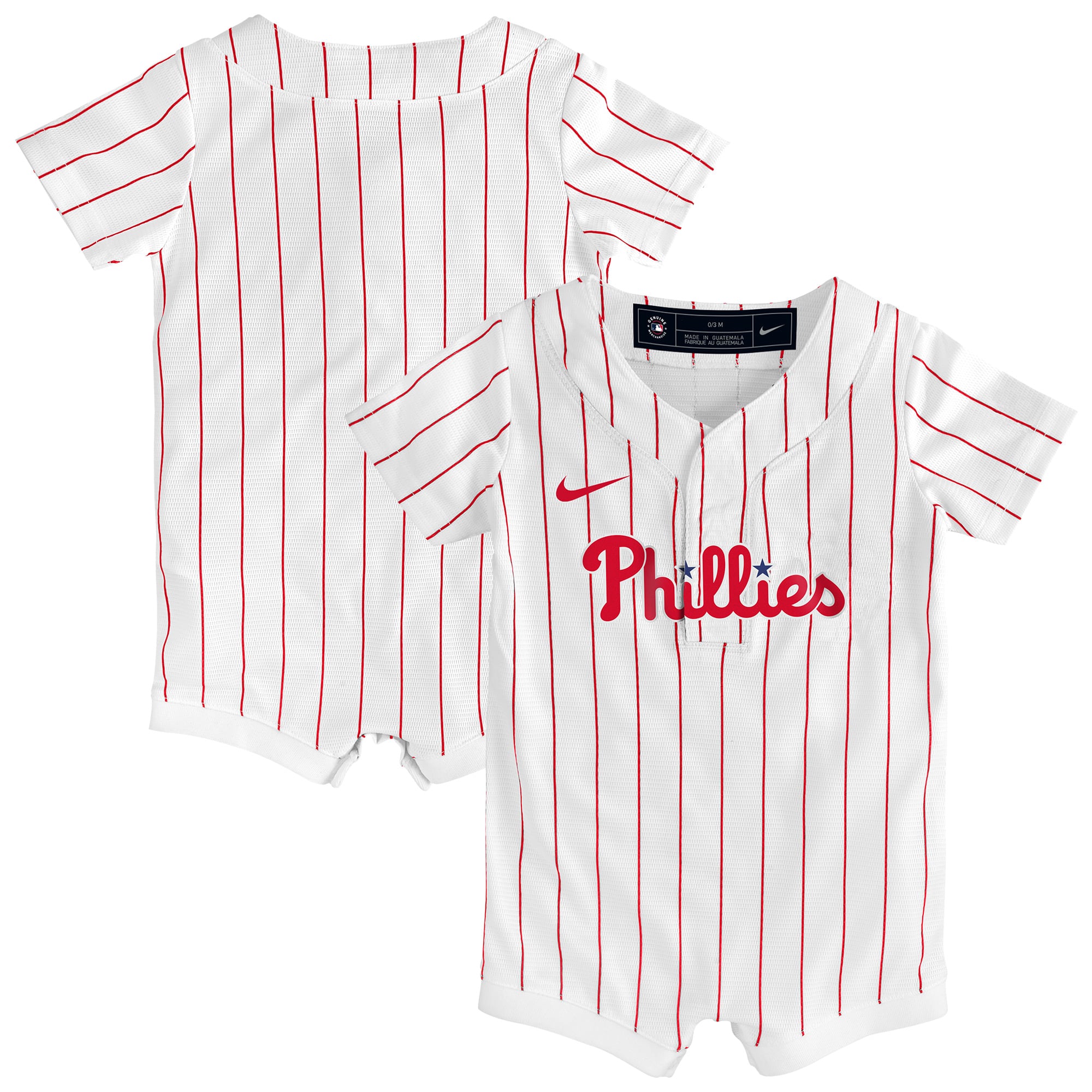 Philadelphia Phillies Newborn Home Romper Jersey - White