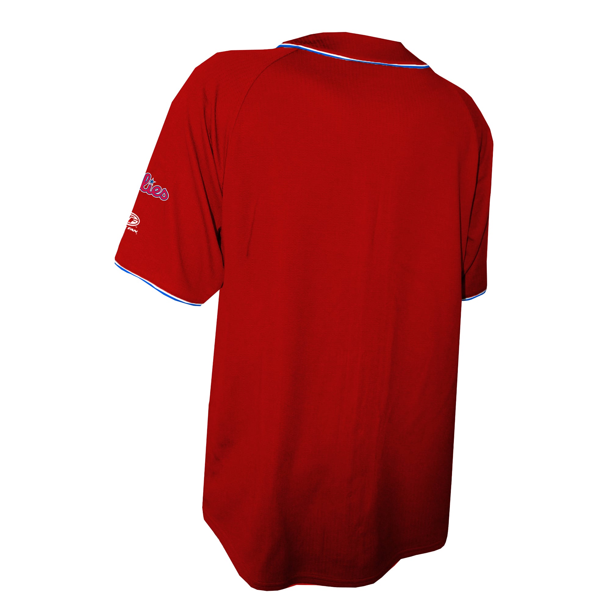 Philadelphia Phillies Stitches Team Color Full-Button Fashion Jersey - Red - Image 4