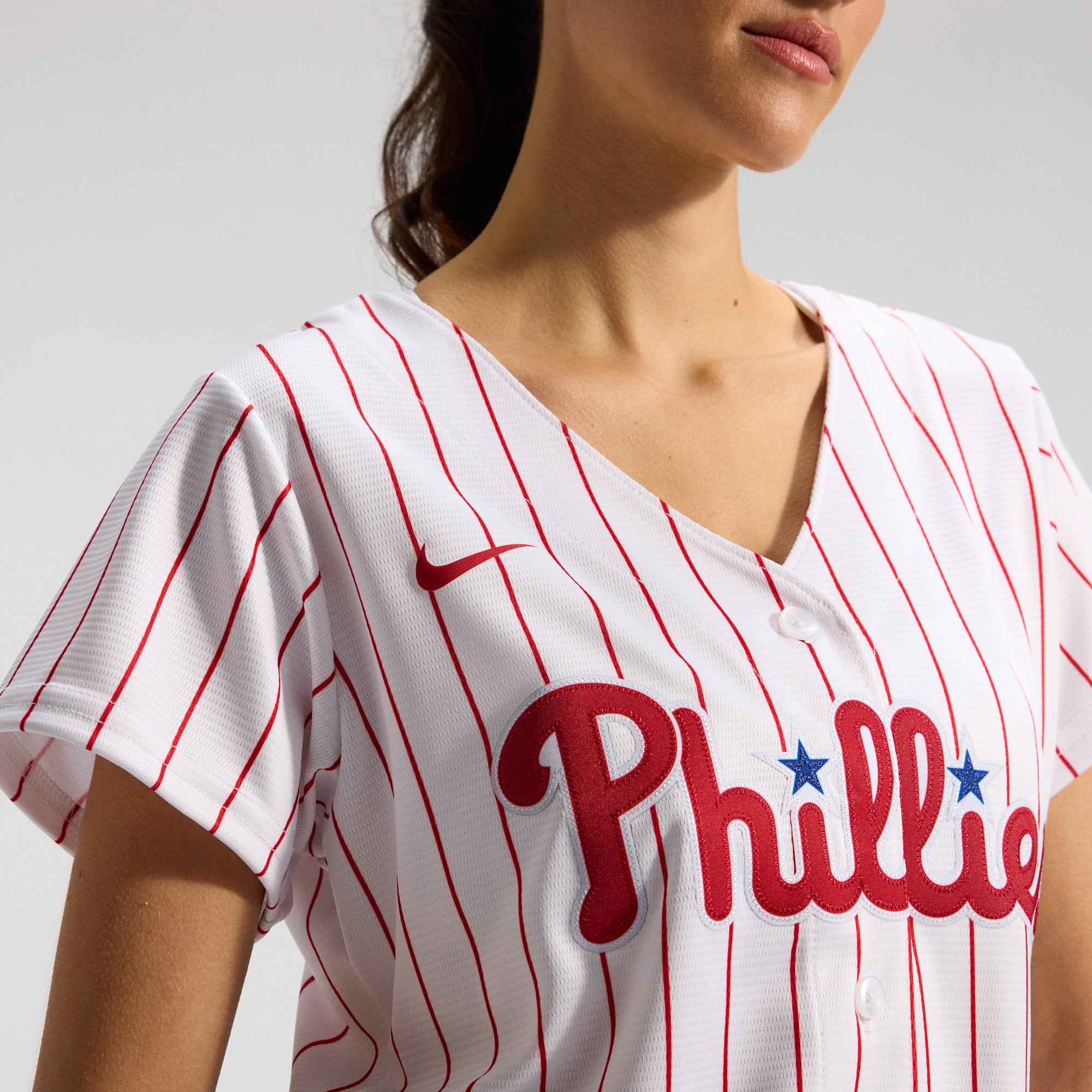 Philadelphia Phillies Women's Home Team Jersey - White - Image 9