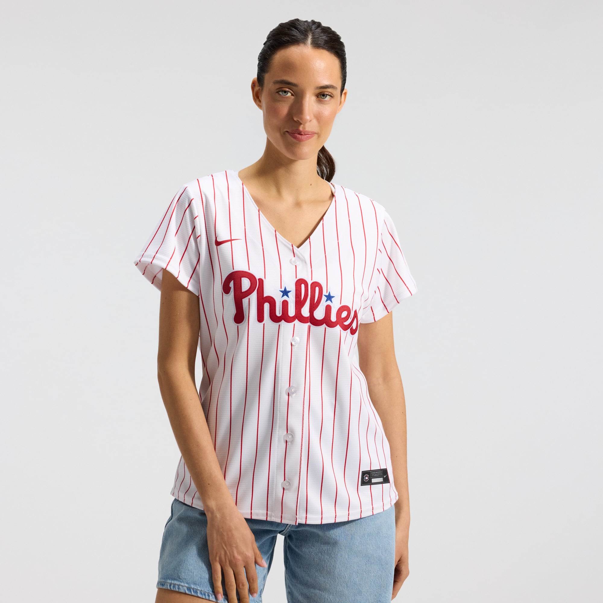 Philadelphia Phillies Women's Home Team Jersey - White - Image 2