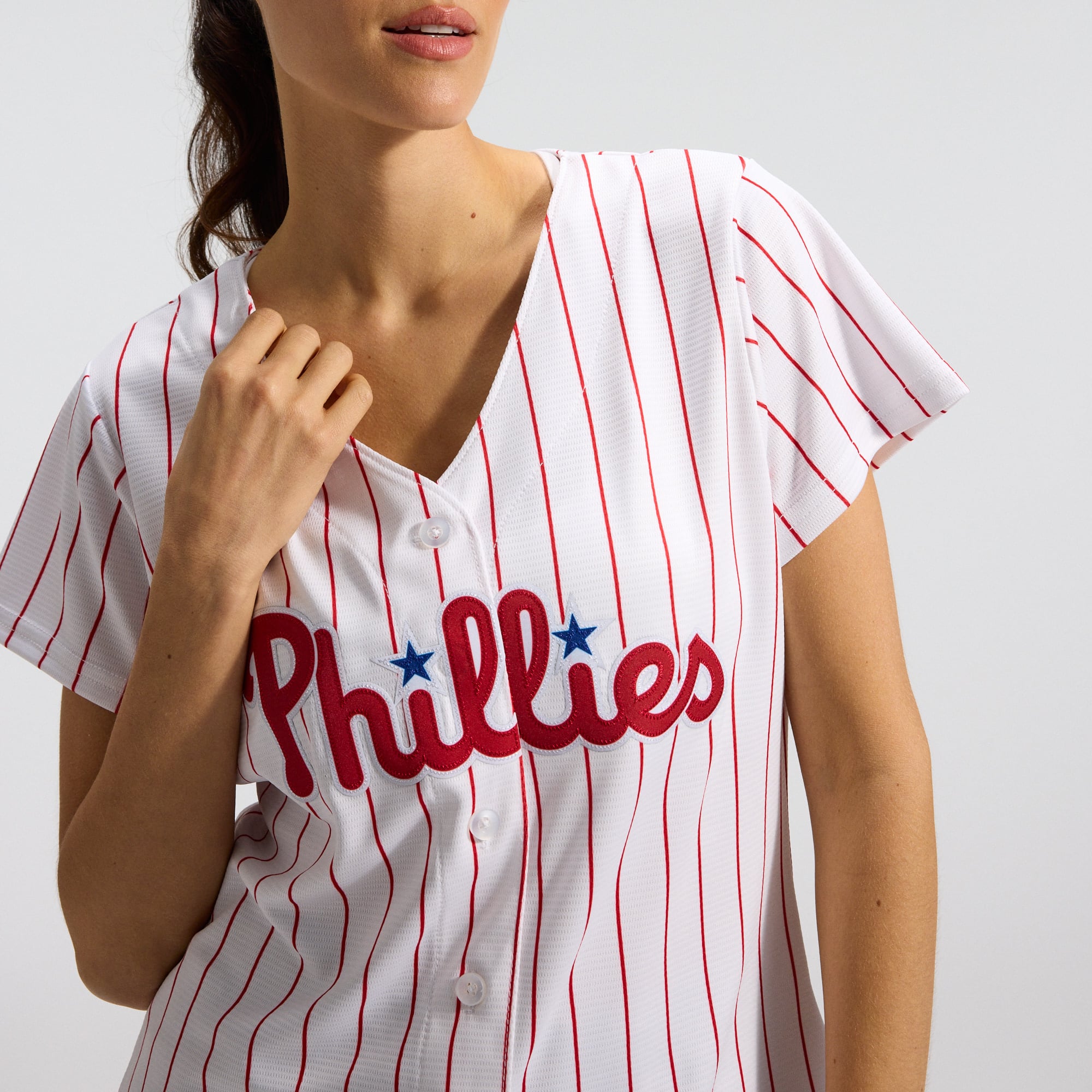 Philadelphia Phillies Women's Home Team Jersey - White - Image 10