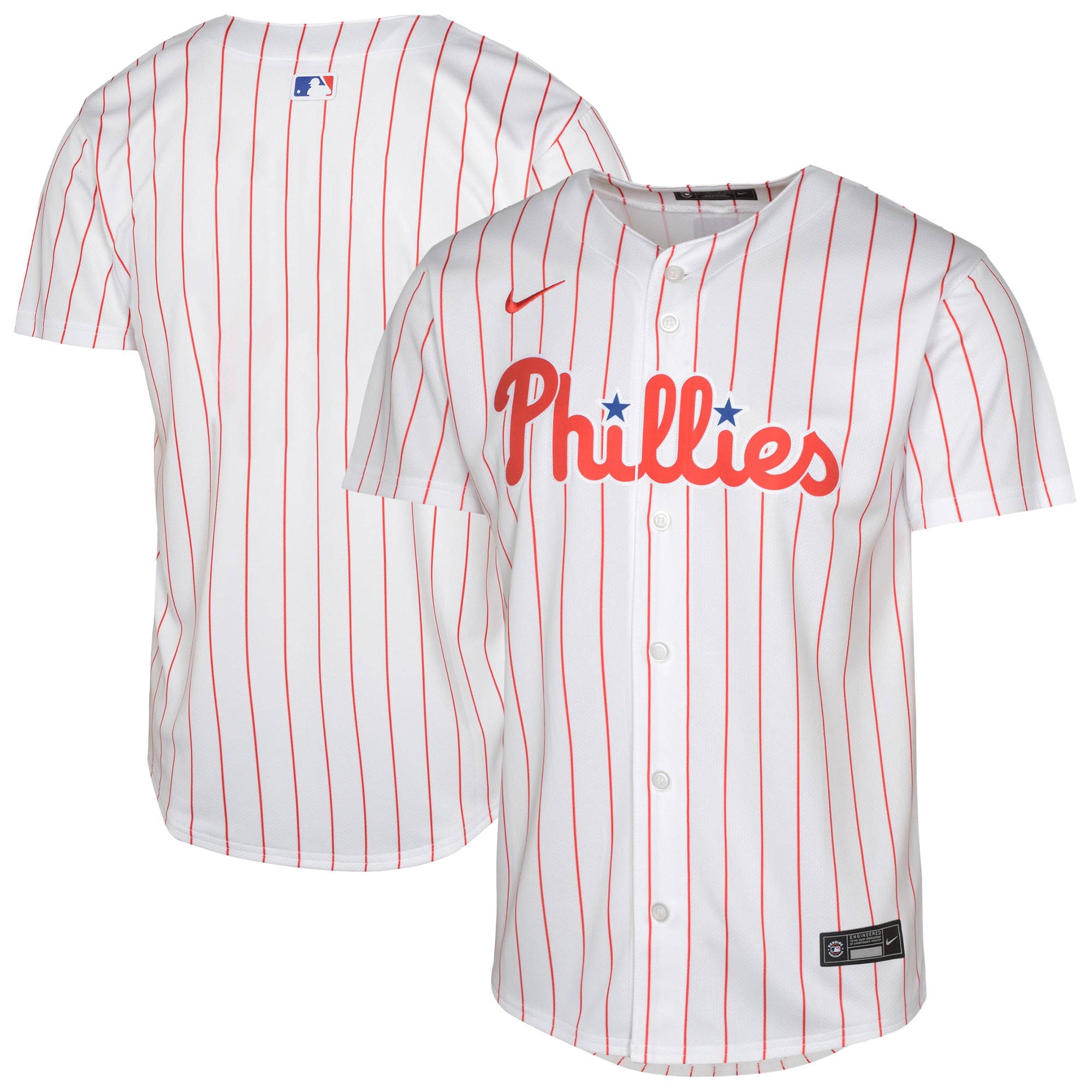 Philadelphia Phillies Youth Home Game Jersey - White - Image 2