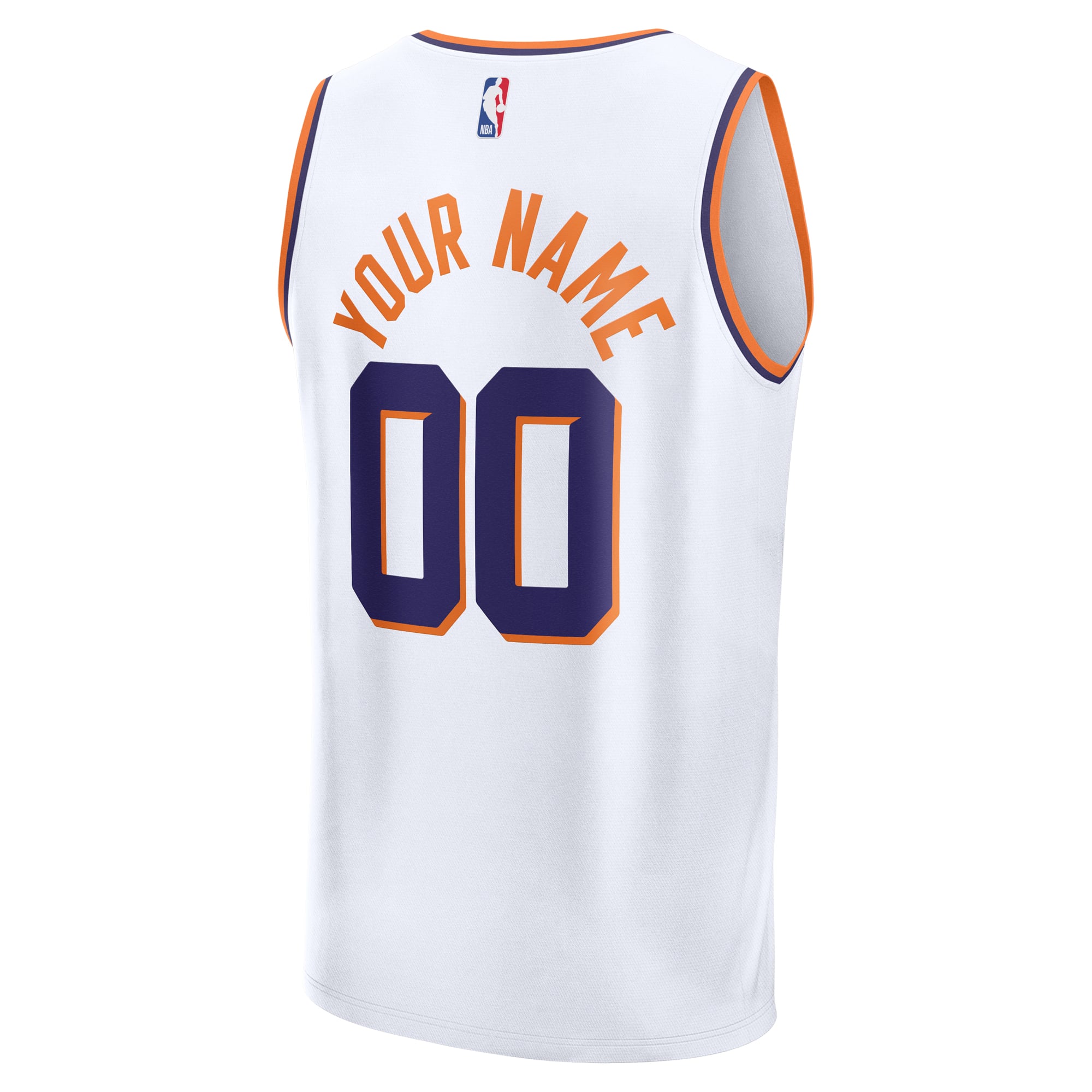 Phoenix Suns Youth Fast Break Custom Jersey - Statement Edition - White - Image 4