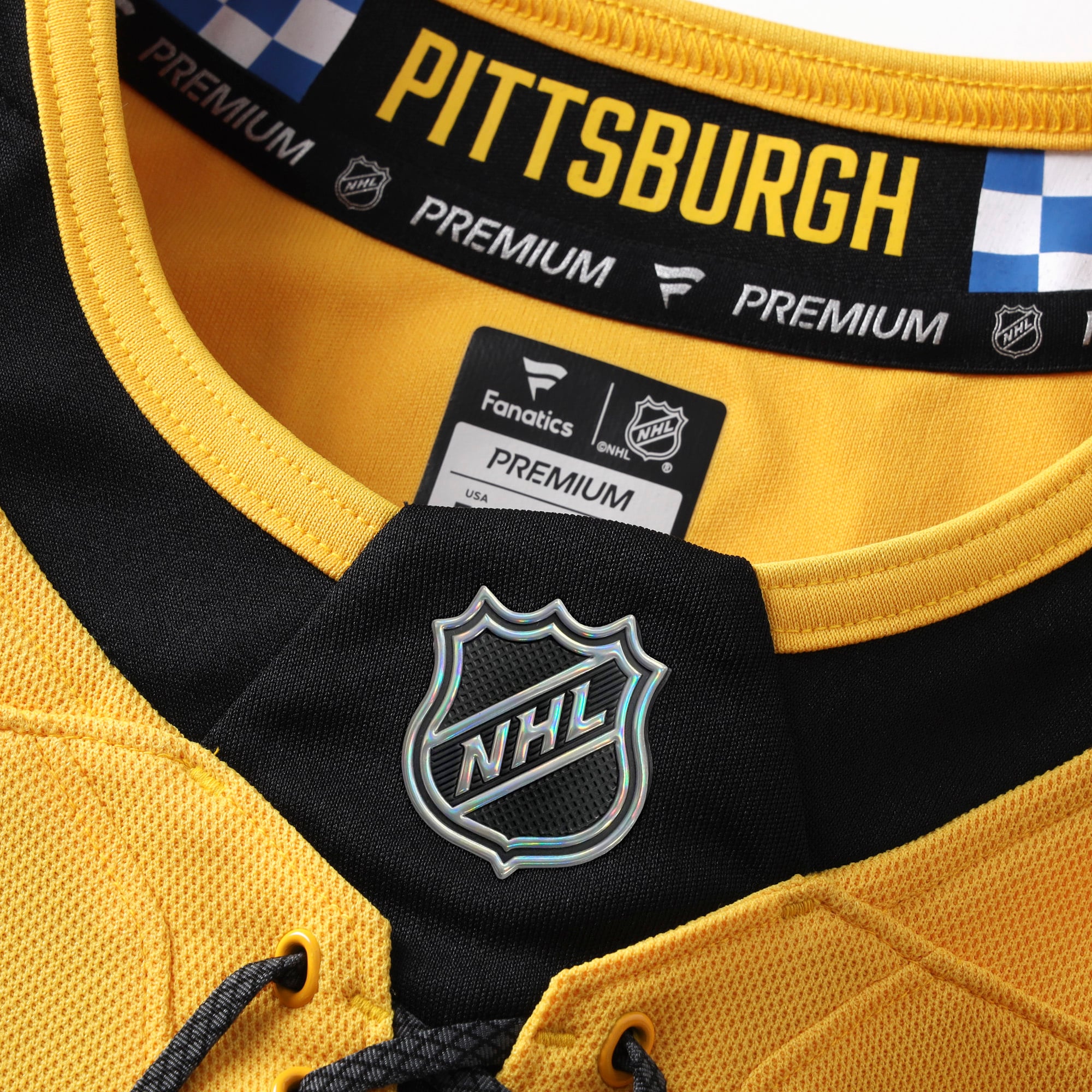 Pittsburgh Penguins Alternate Premium Custom Jersey - Gold - Image 5
