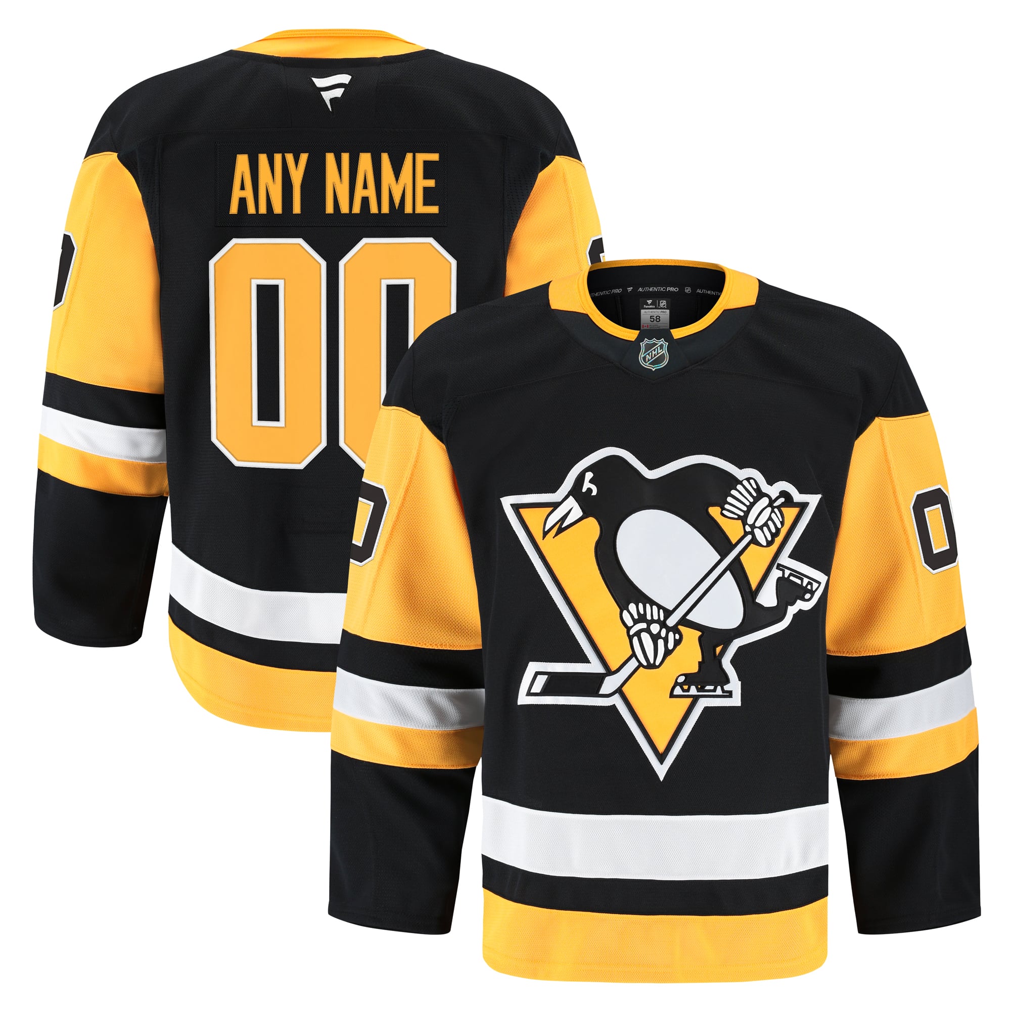 Pittsburgh Penguins Alternate Pro Custom Jersey - Black