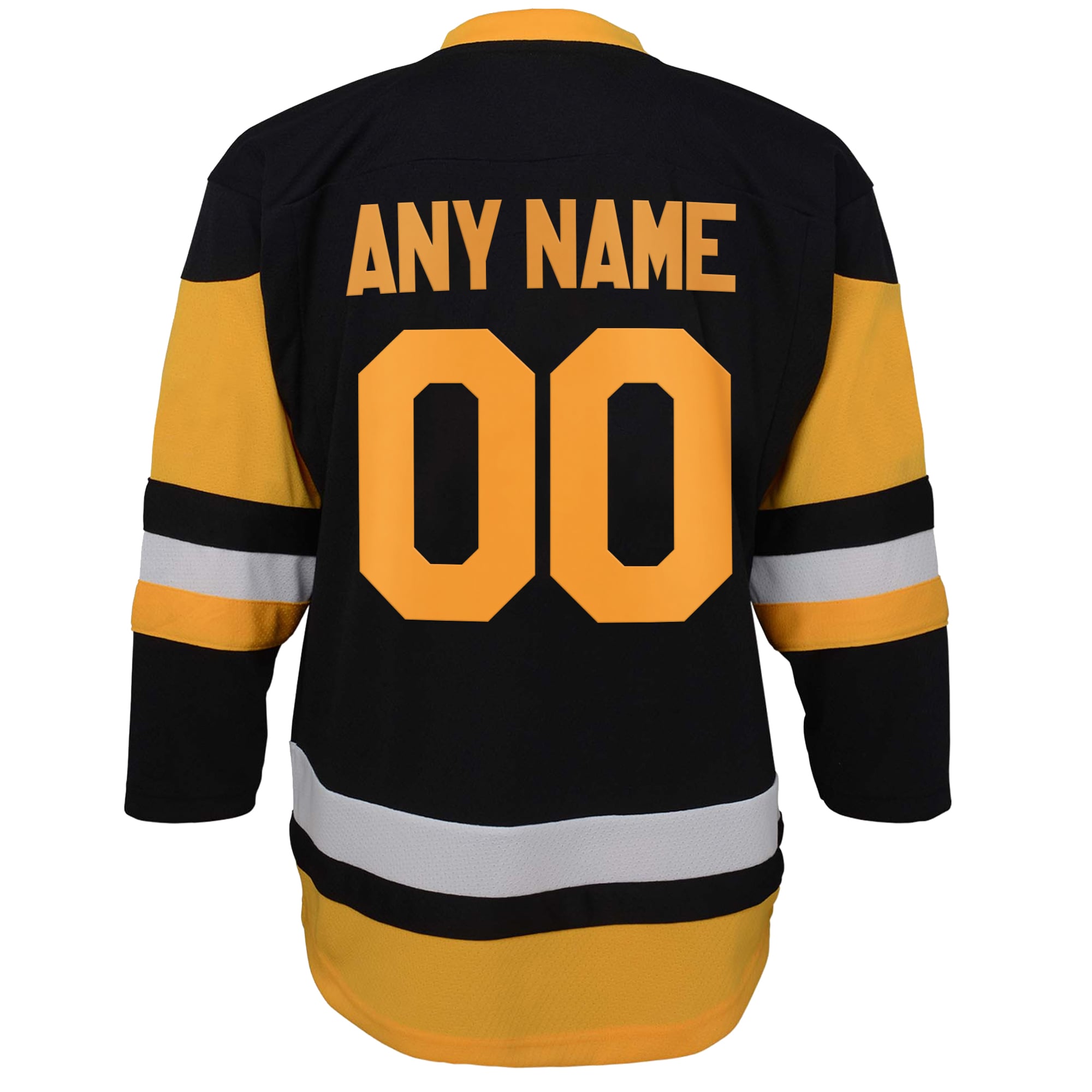 Pittsburgh Penguins Youth Home Custom Jersey - Black - Image 4