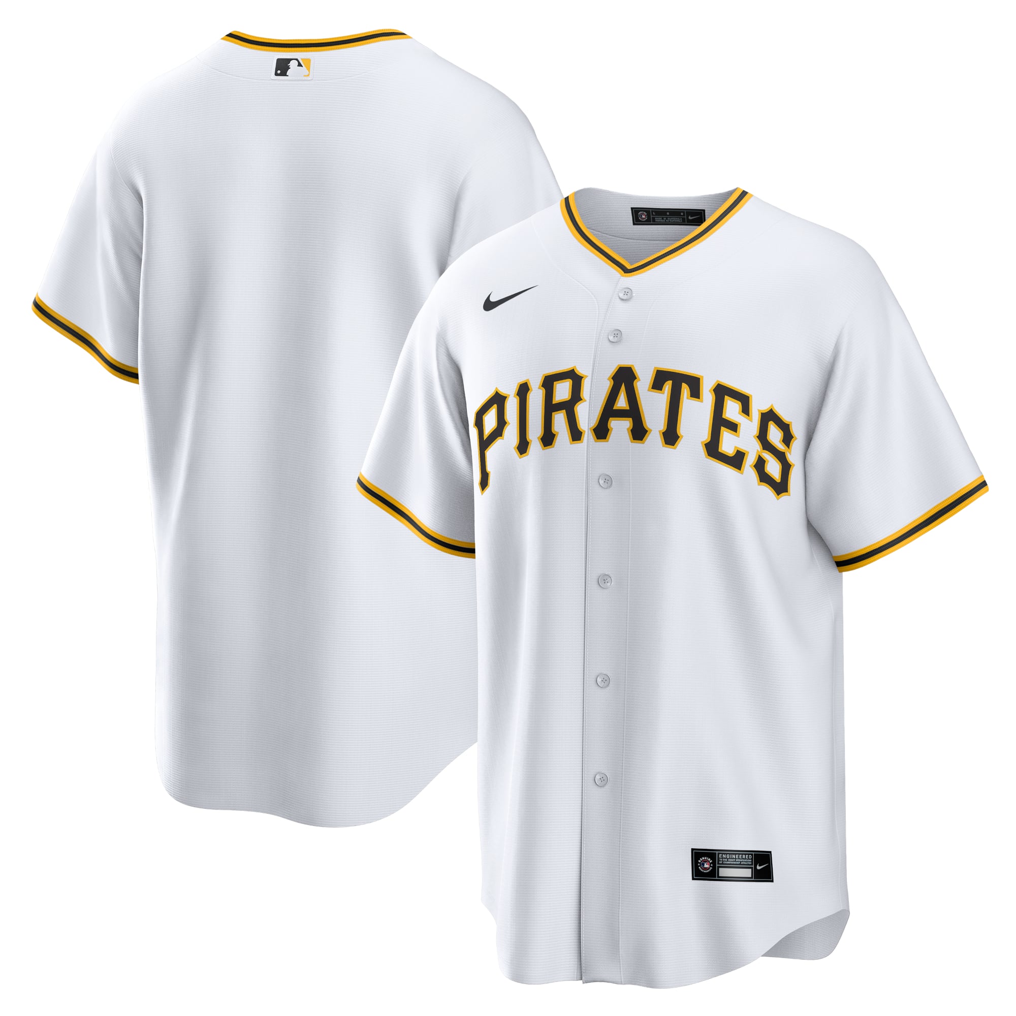 Pittsburgh Pirates Home Team Jersey - White - Image 2