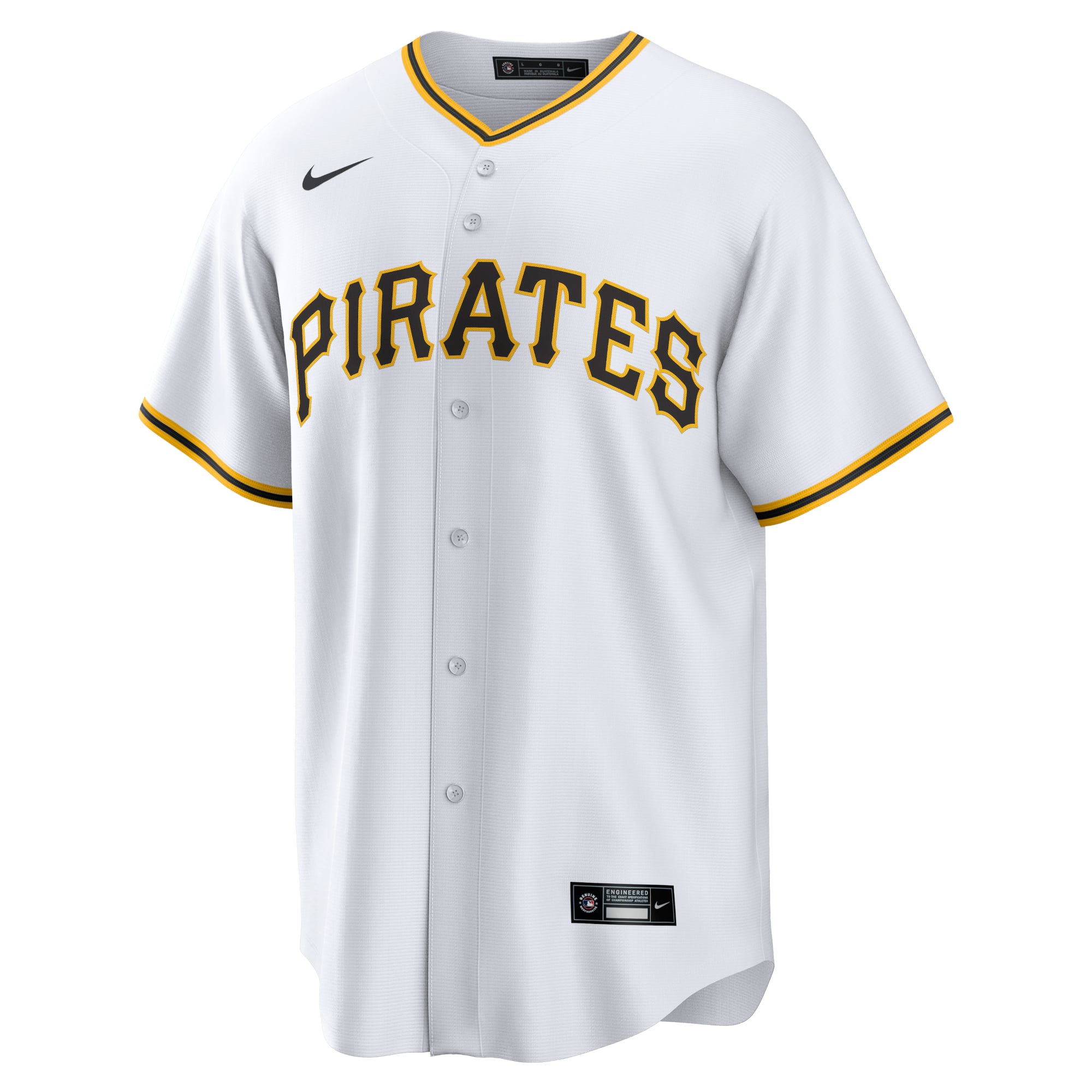Pittsburgh Pirates Home Team Jersey - White - Image 3