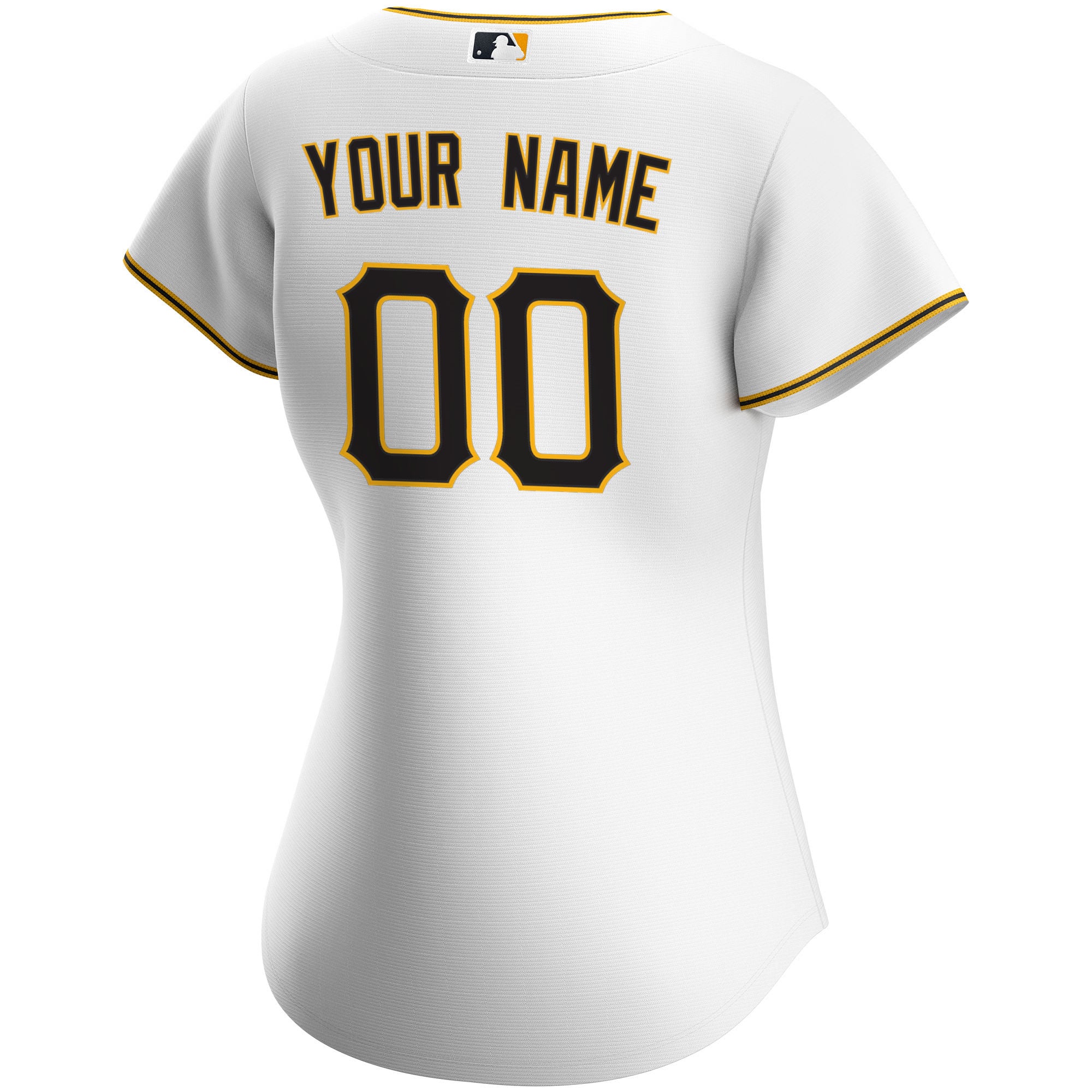 Pittsburgh Pirates Women's Home Custom Jersey - White - Image 4