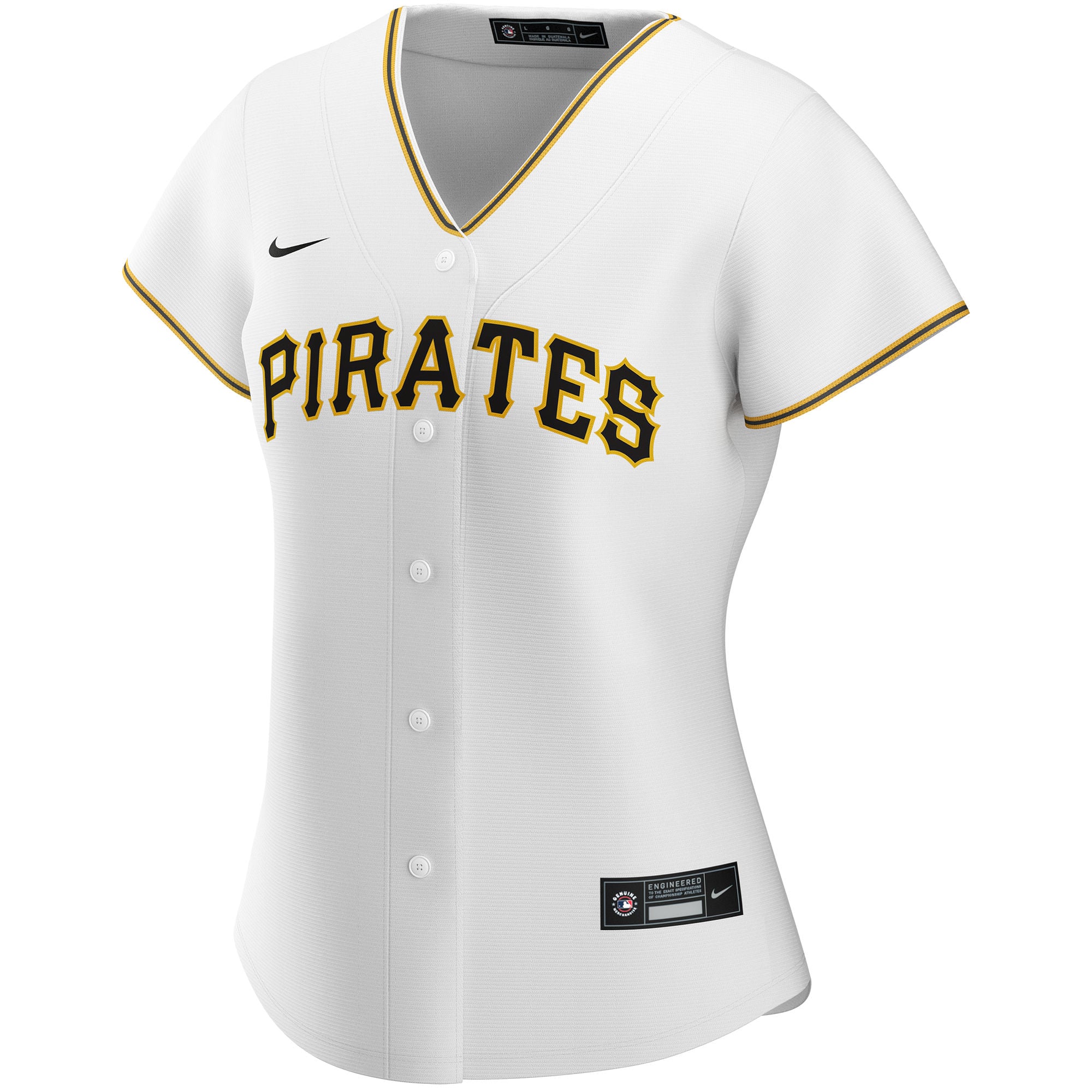 Pittsburgh Pirates Women's Home Custom Jersey - White - Image 3