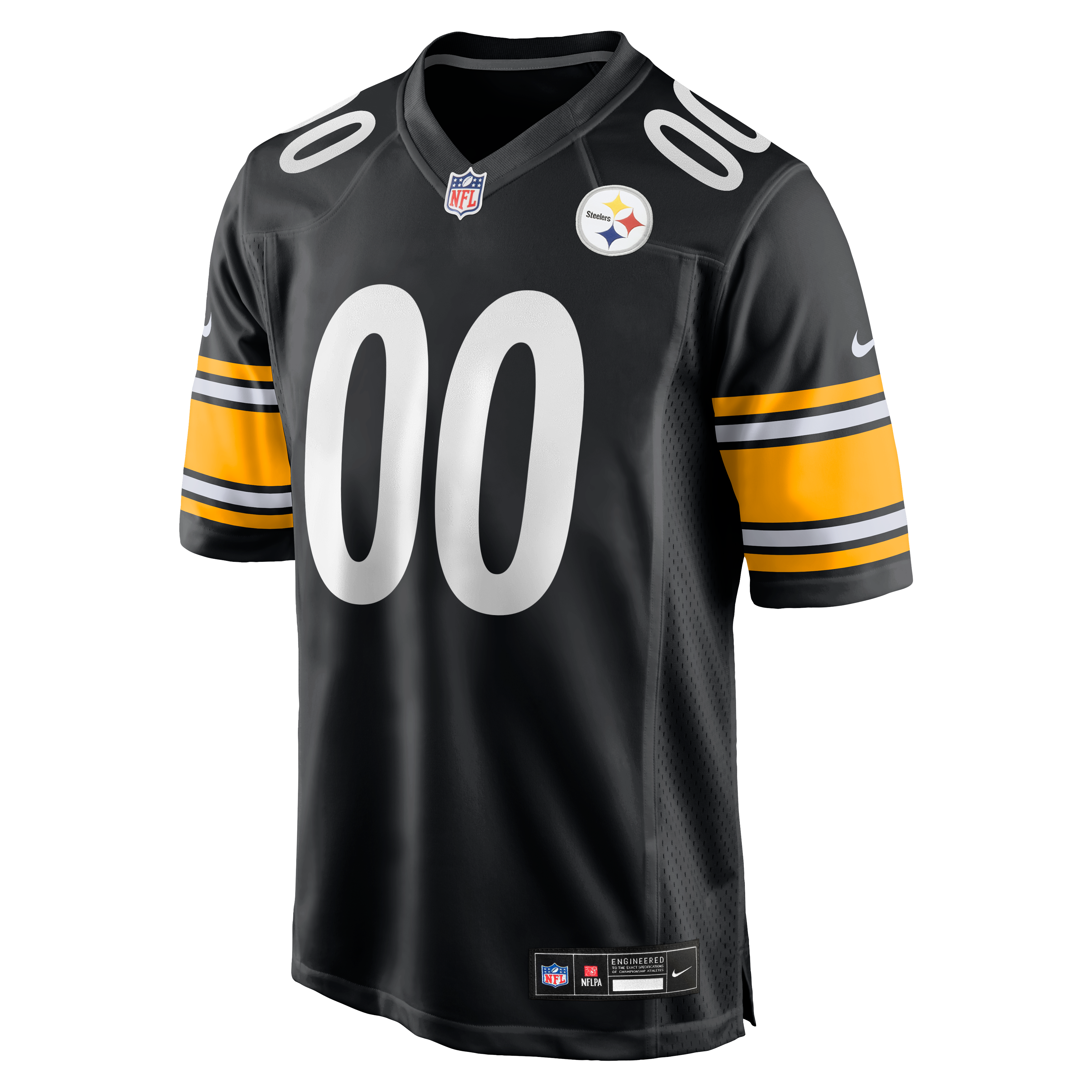 Pittsburgh Steelers Custom Game Jersey - Black - Image 3