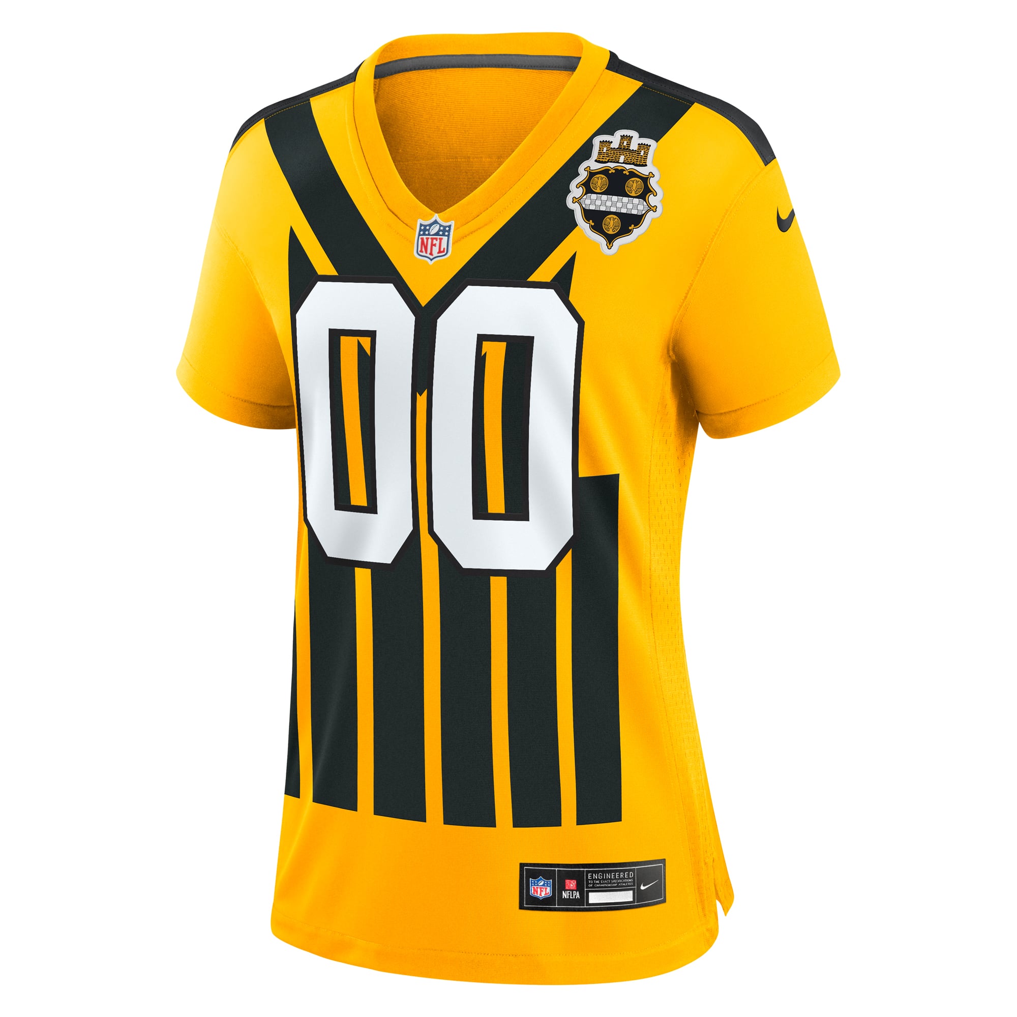 Pittsburgh Steelers Women's Alternate 1933 Throwback Game Custom Jersey - Gold - Image 3