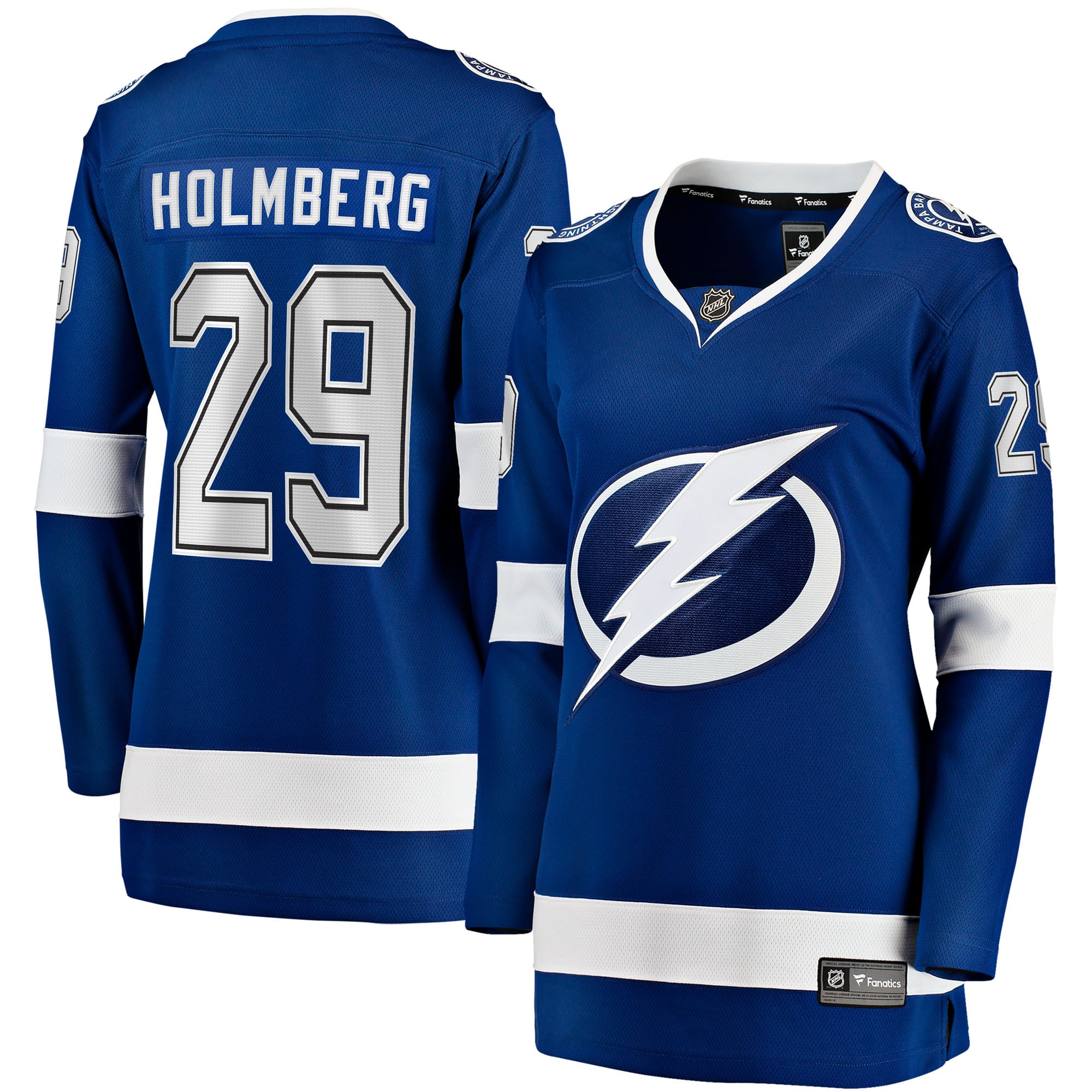 Pontus Holmberg Tampa Bay Lightning Women's Home Breakaway Jersey - Blue - Image 2