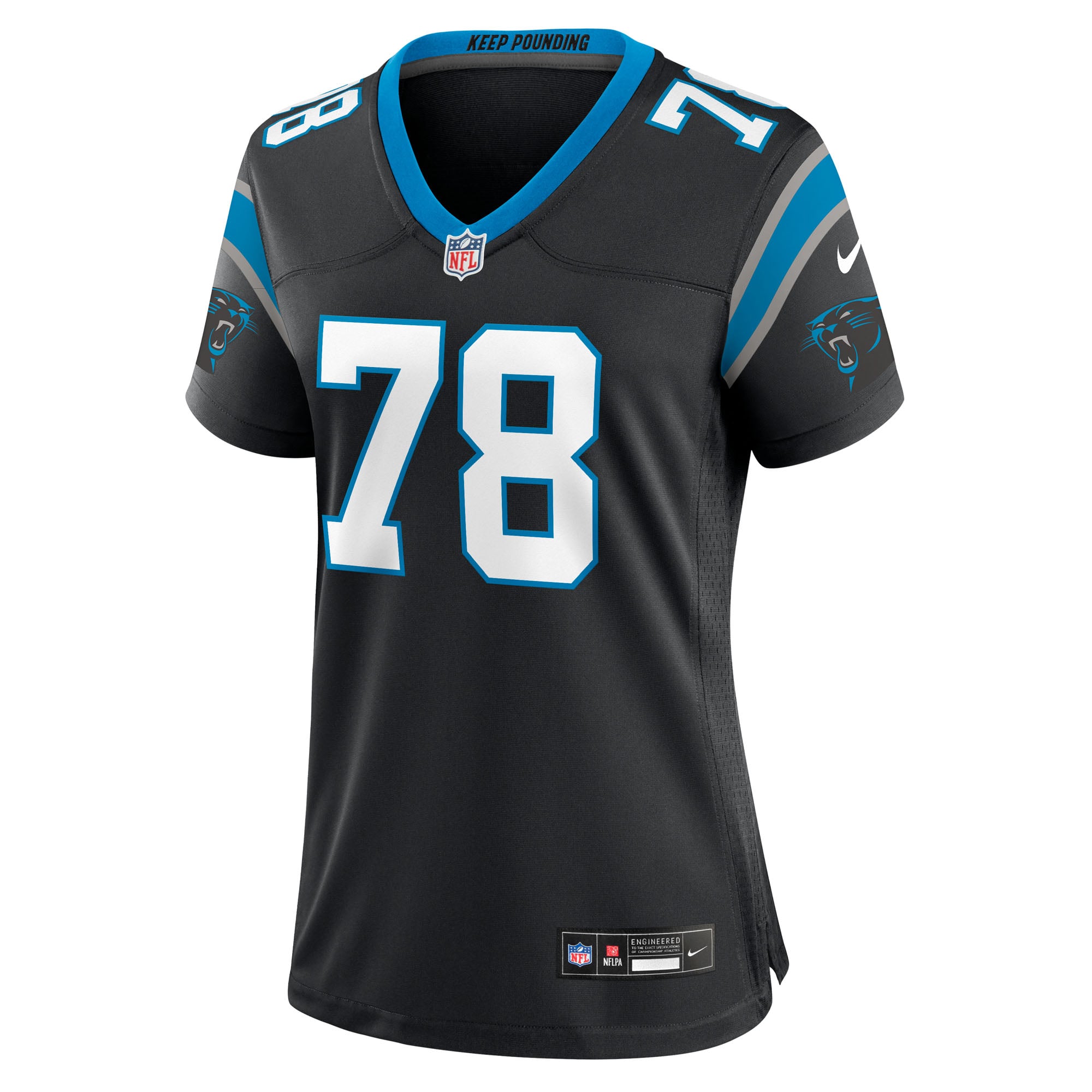 Popo Aumavae Carolina Panthers Women's Team Game Jersey - Black - Image 3