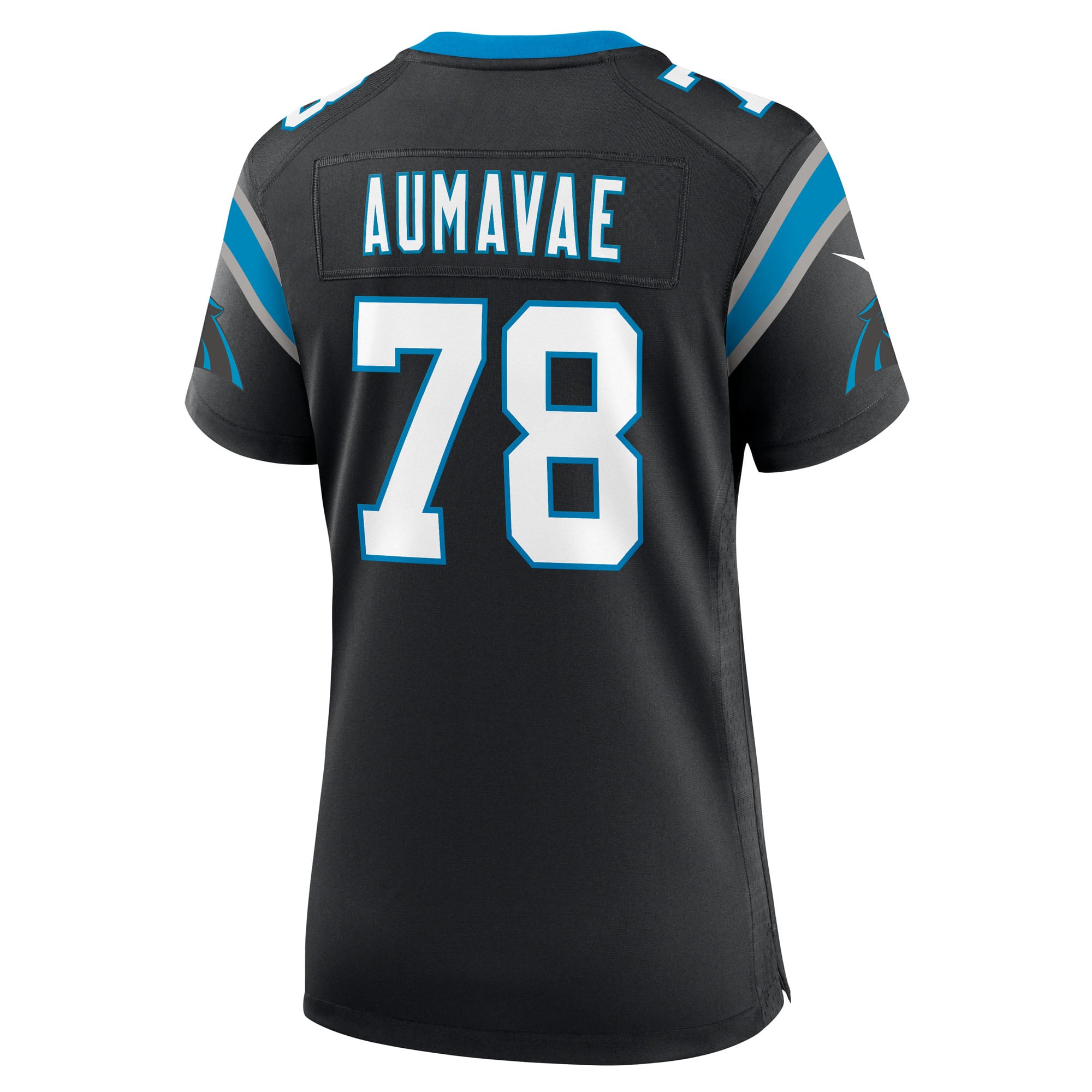Popo Aumavae Carolina Panthers Women's Team Game Jersey - Black - Image 4