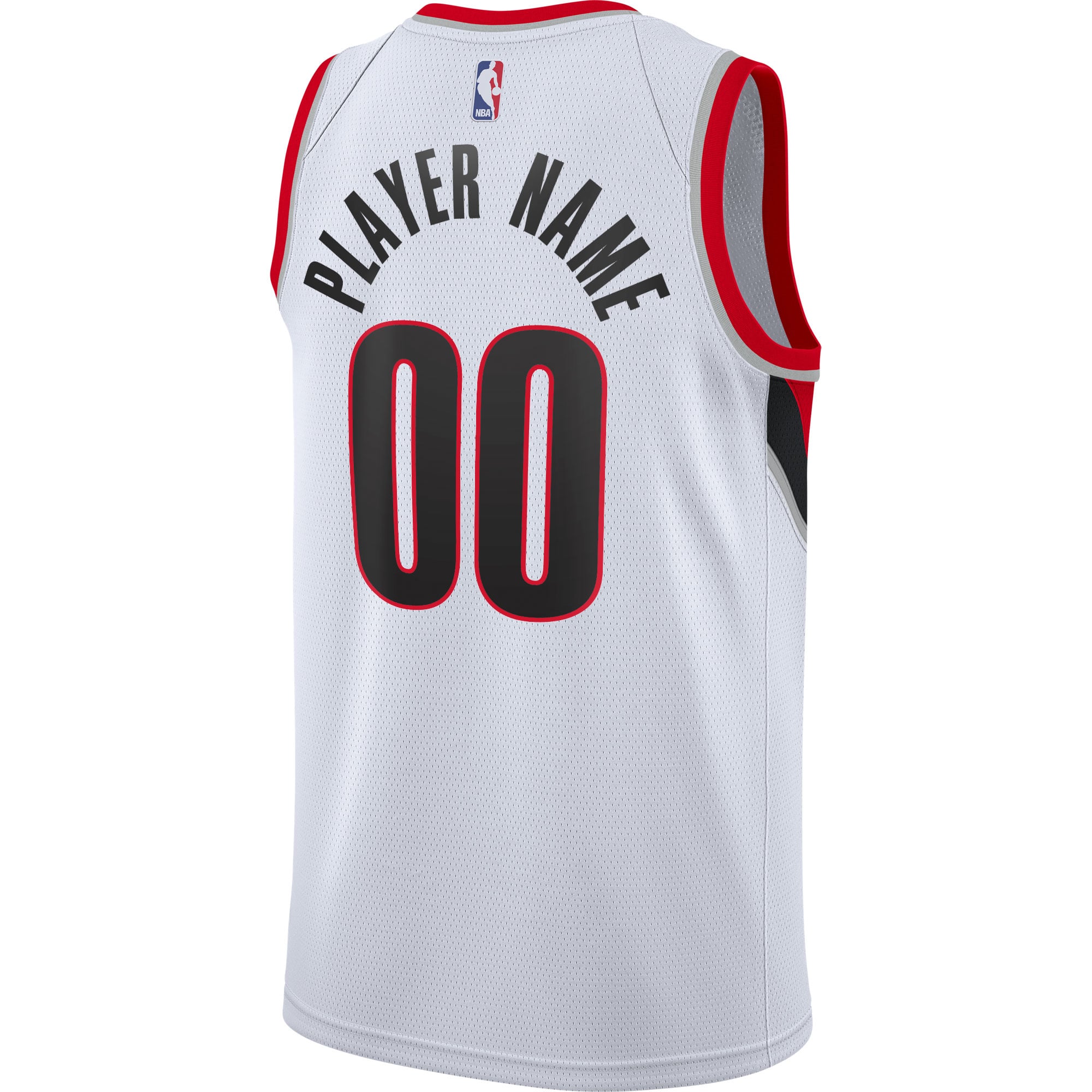 Portland Trail Blazers 2020/21 Swingman Custom Jersey - Association Edition - White - Image 4