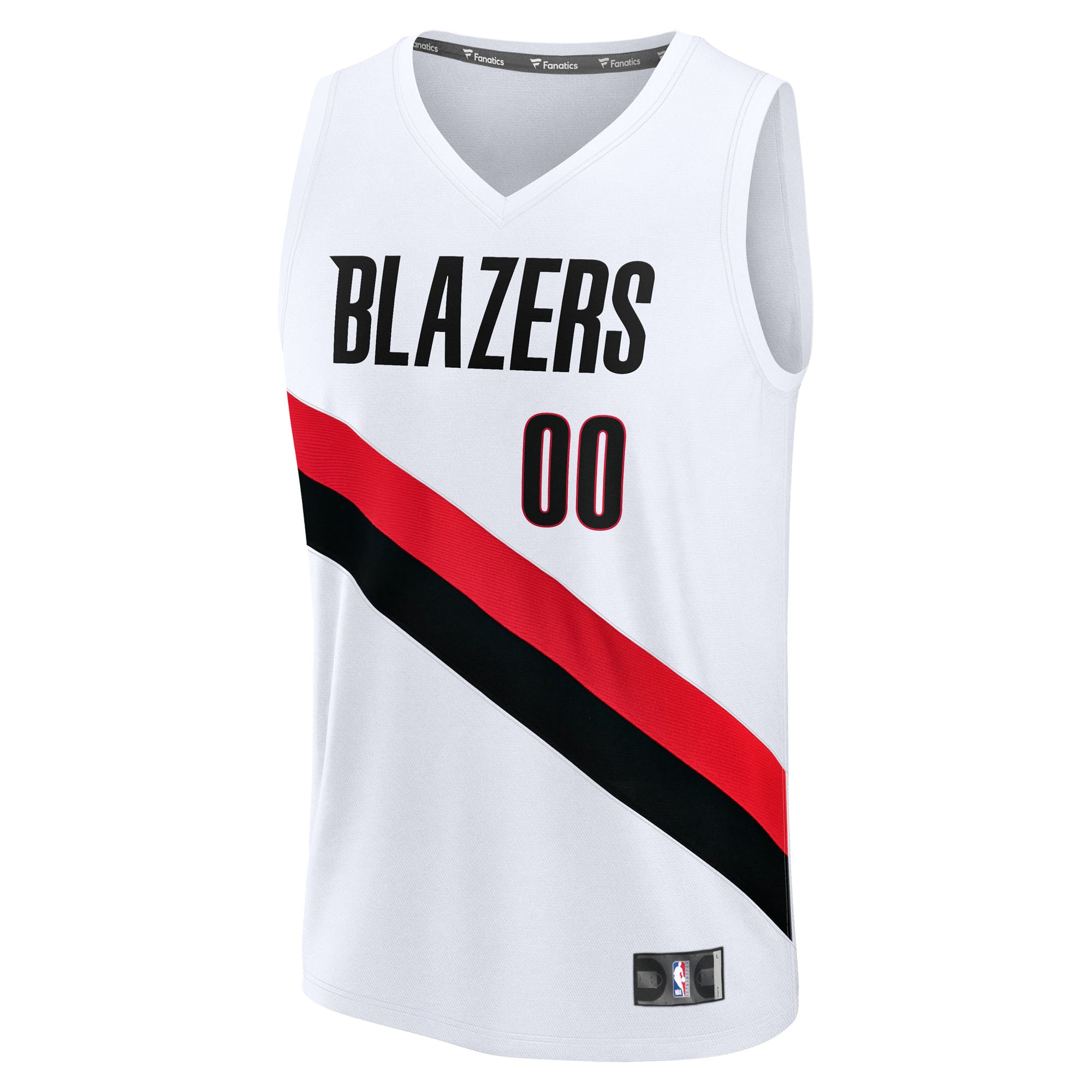 Portland Trail Blazers Fast Break Custom Jersey - Association Edition - White - Image 3