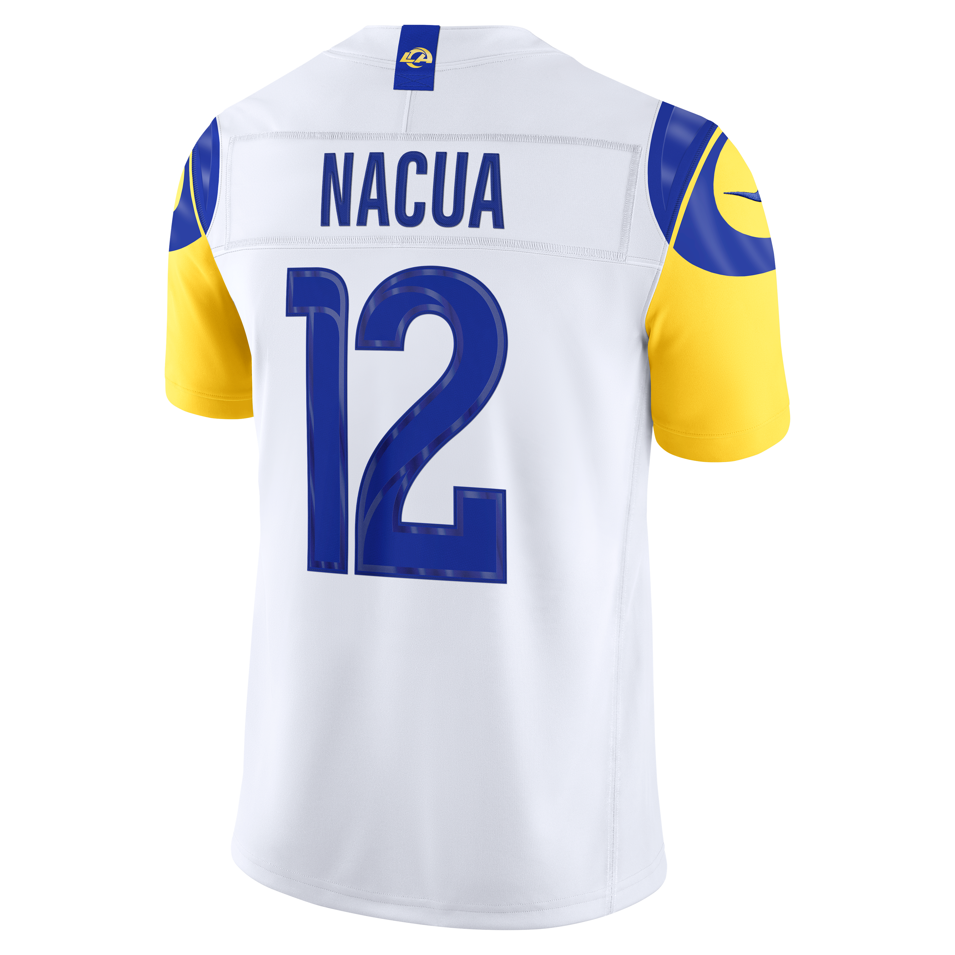 Puka Nacua Los Angeles Rams Vapor F.U.S.E. Stitched Limited Jersey - White - Image 4